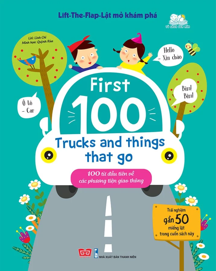 lift-the-flap - lật mở khám phá - first 100 trucks and things that go - 100 từ đầu tiên về các phương tiện giao thông - Ảnh 4