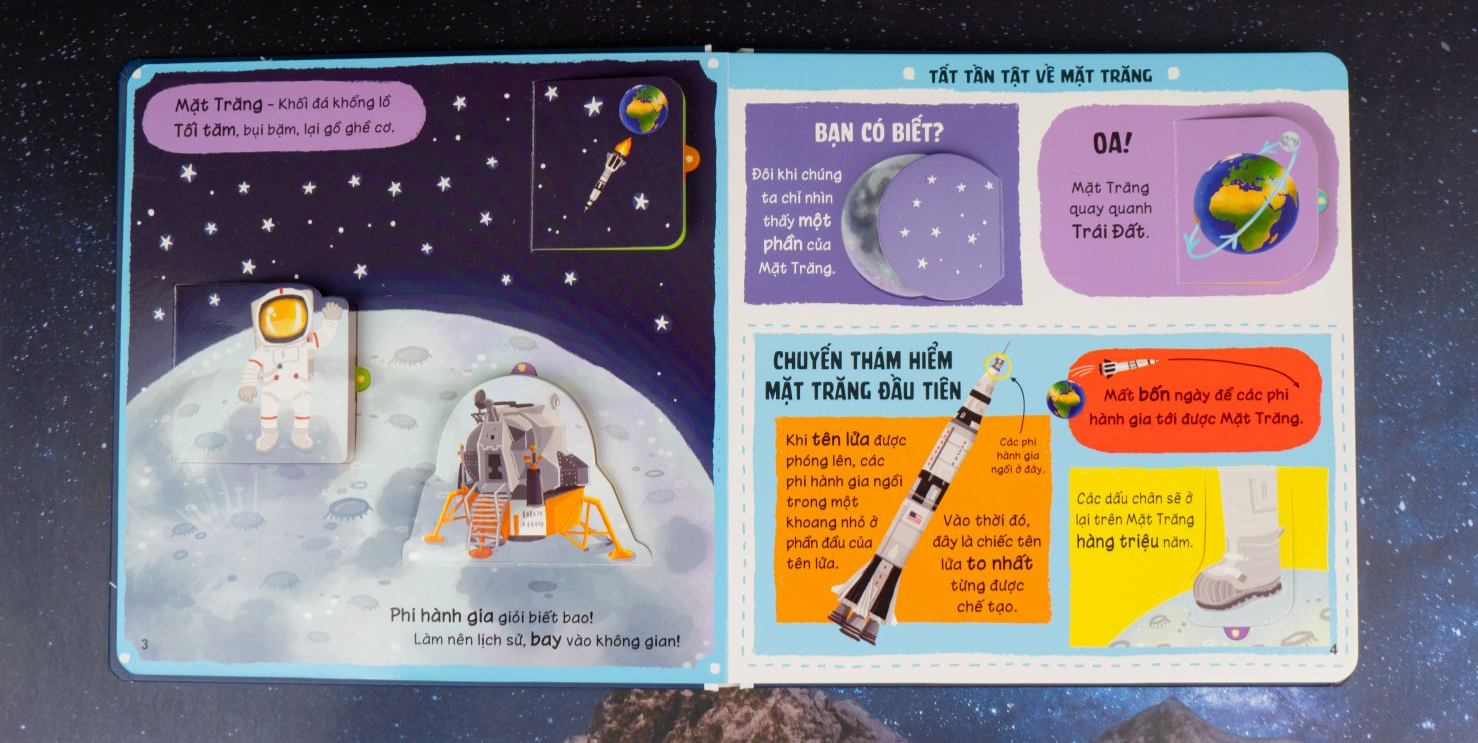 lift-the-flap - lật mở khám phá - những kiến thức đầu đời - vũ trụ siêu đẳng - Ảnh 3