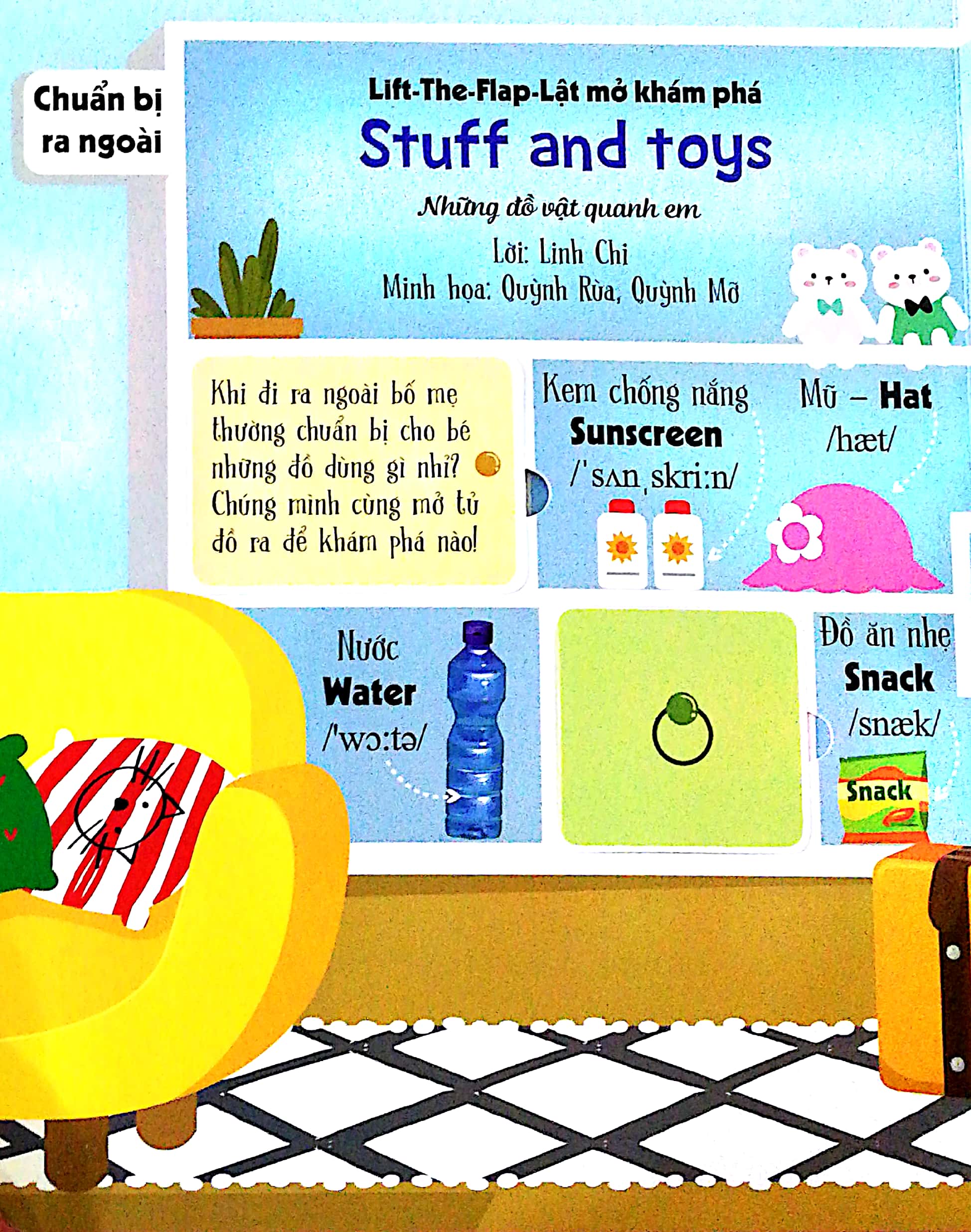 lift-the-flap - lật mở khám phá - stuff and toys - những đồ vật quanh em - Ảnh 2