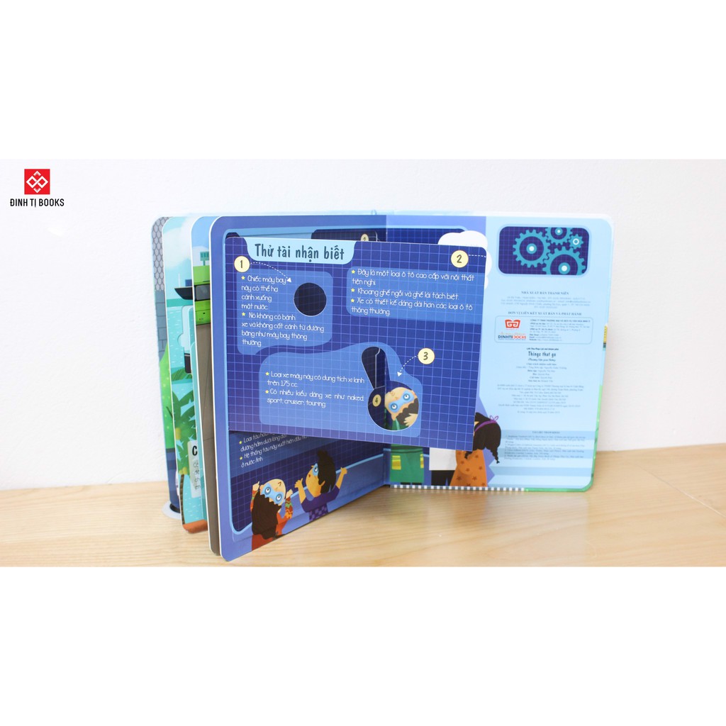lift-the-flap - lật mở khám phá - things that go - phương tiện giao thông - Ảnh 5