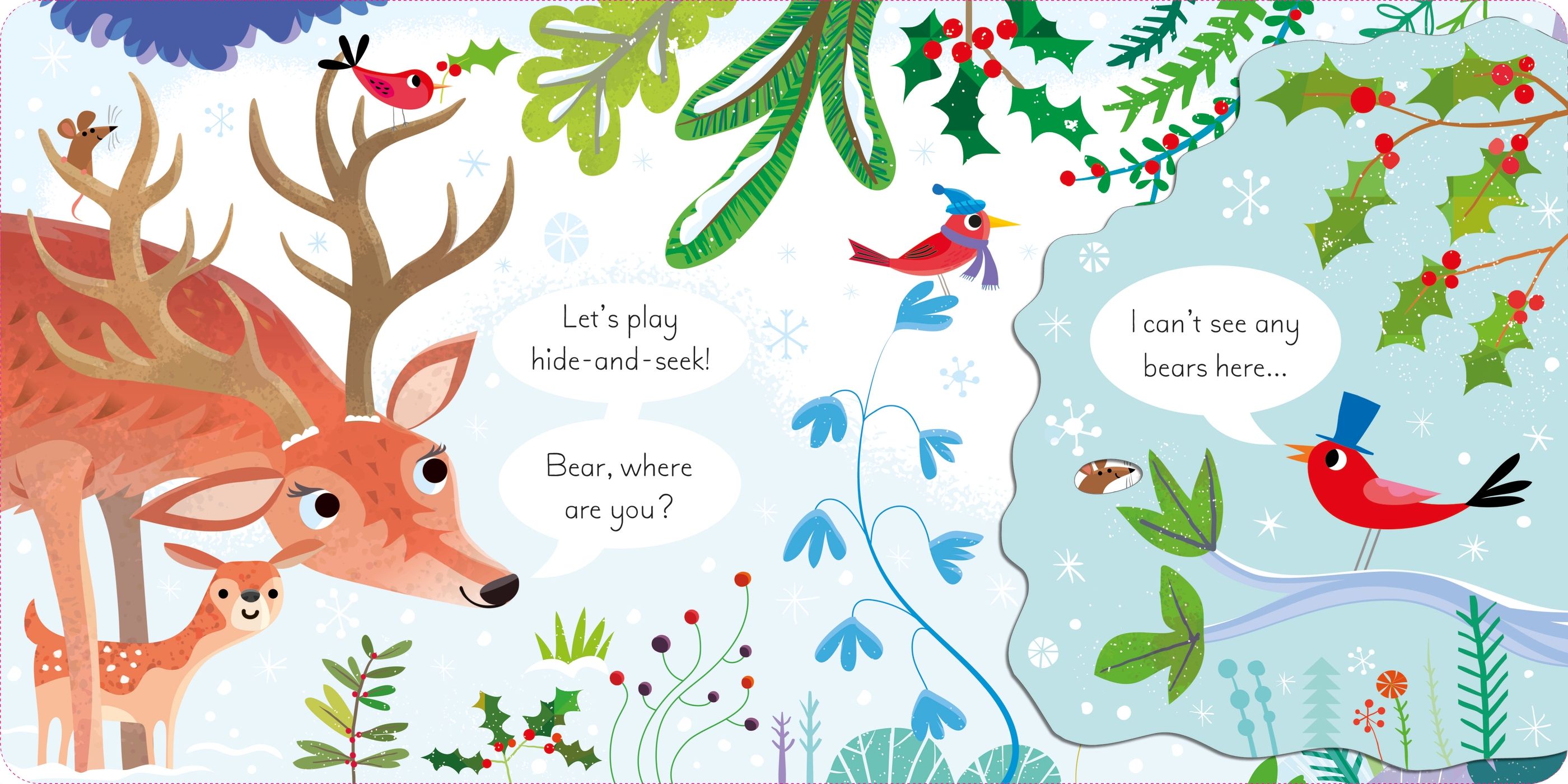 lift-the-flap play hide & seek with reindeer - Ảnh 3