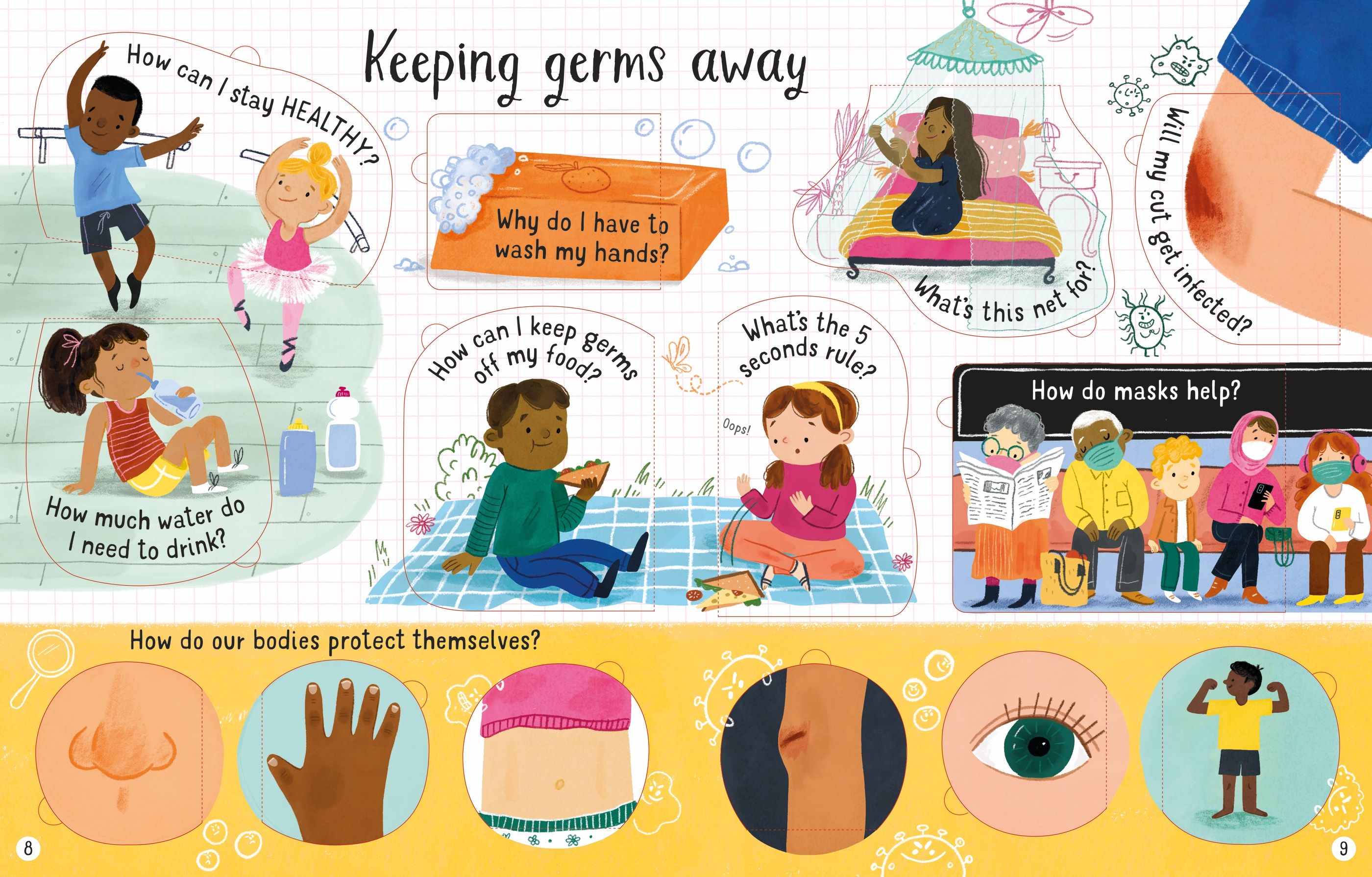 lift the flap - questions and answers about germs - Ảnh 5
