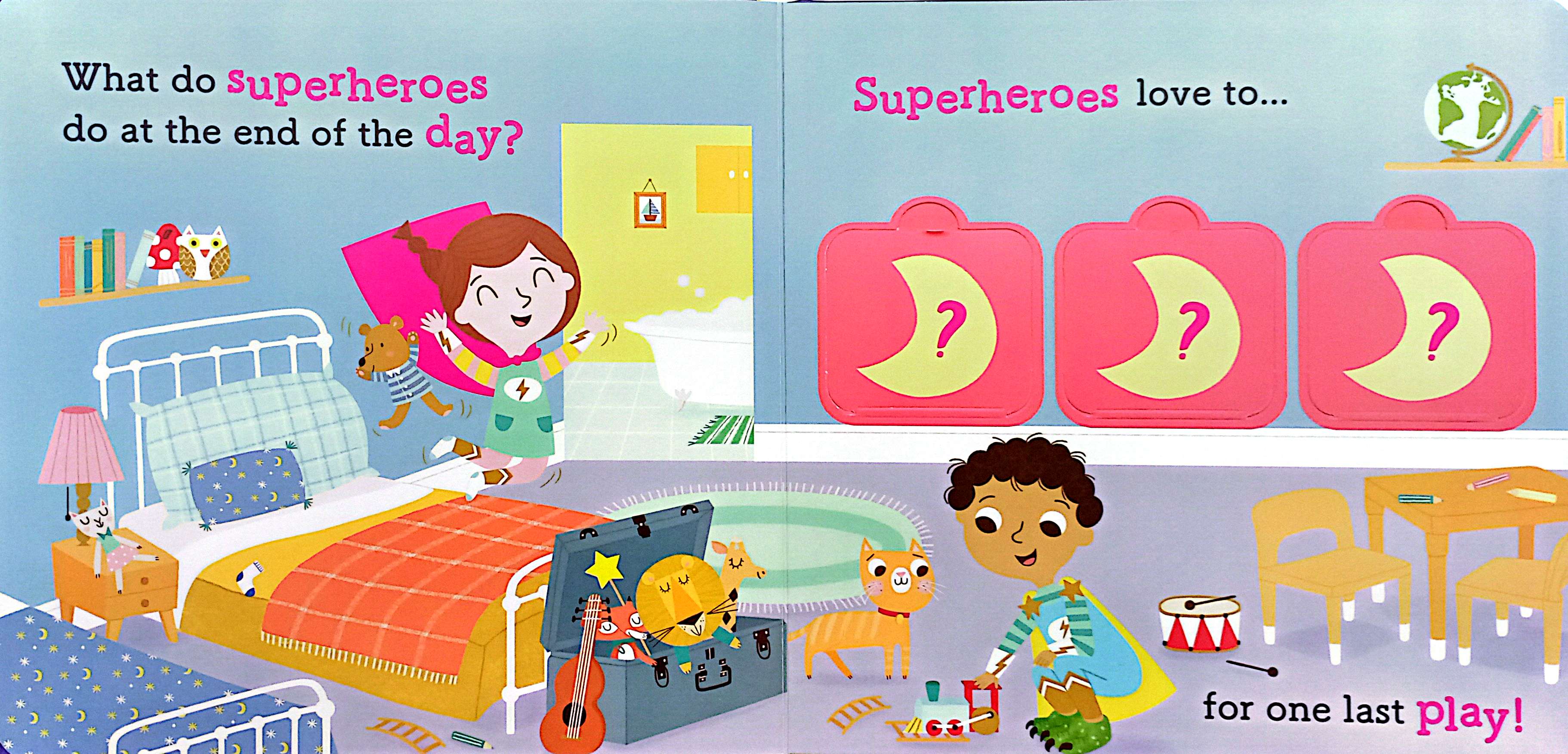 lift the flap - superheroes love bedtime! - Ảnh 3