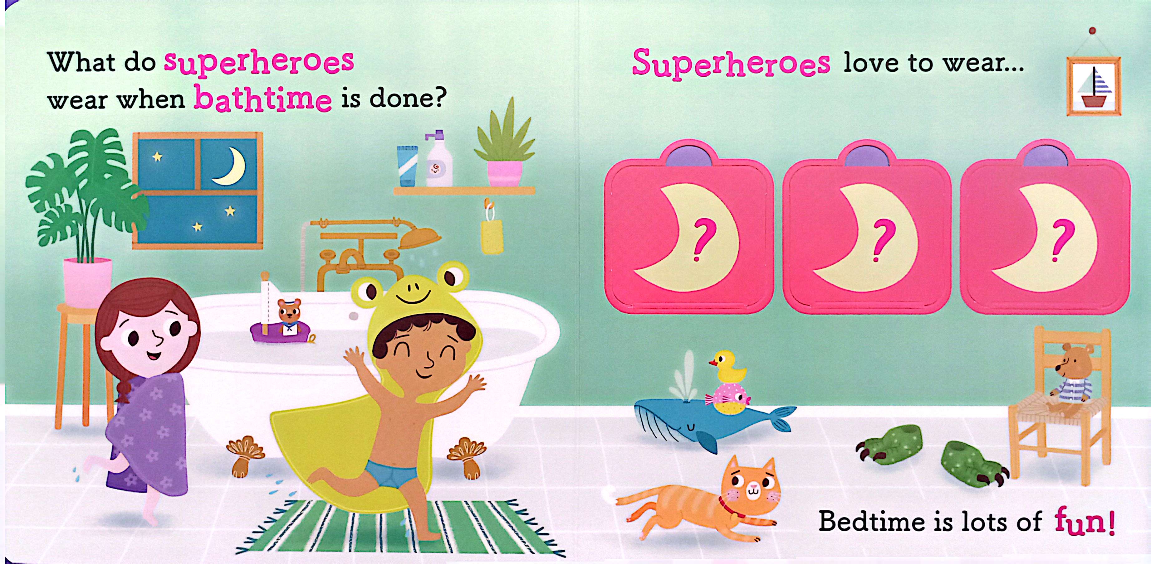 lift the flap - superheroes love bedtime! - Ảnh 4