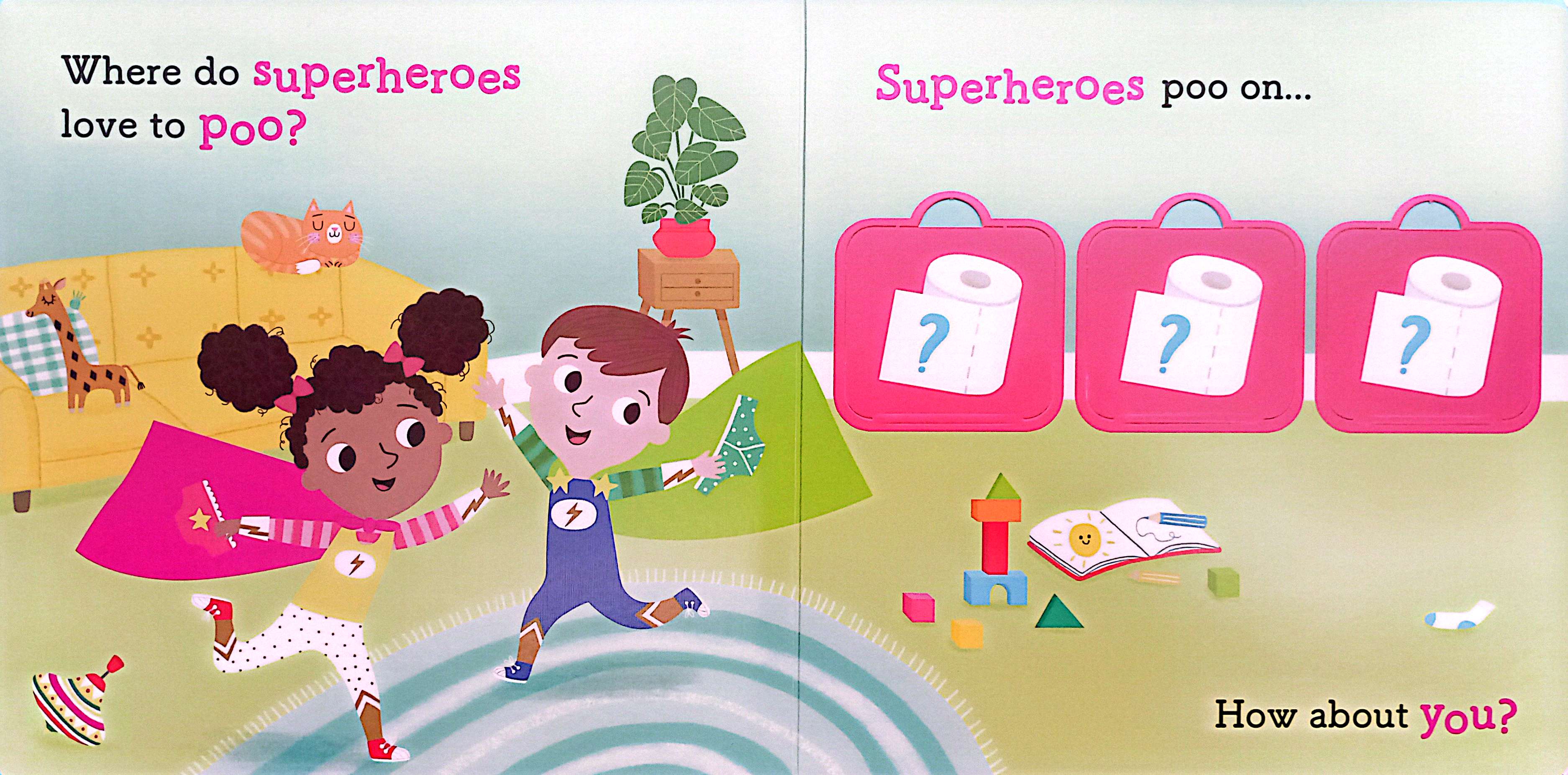 lift the flap - superheroes love potty time! - Ảnh 3