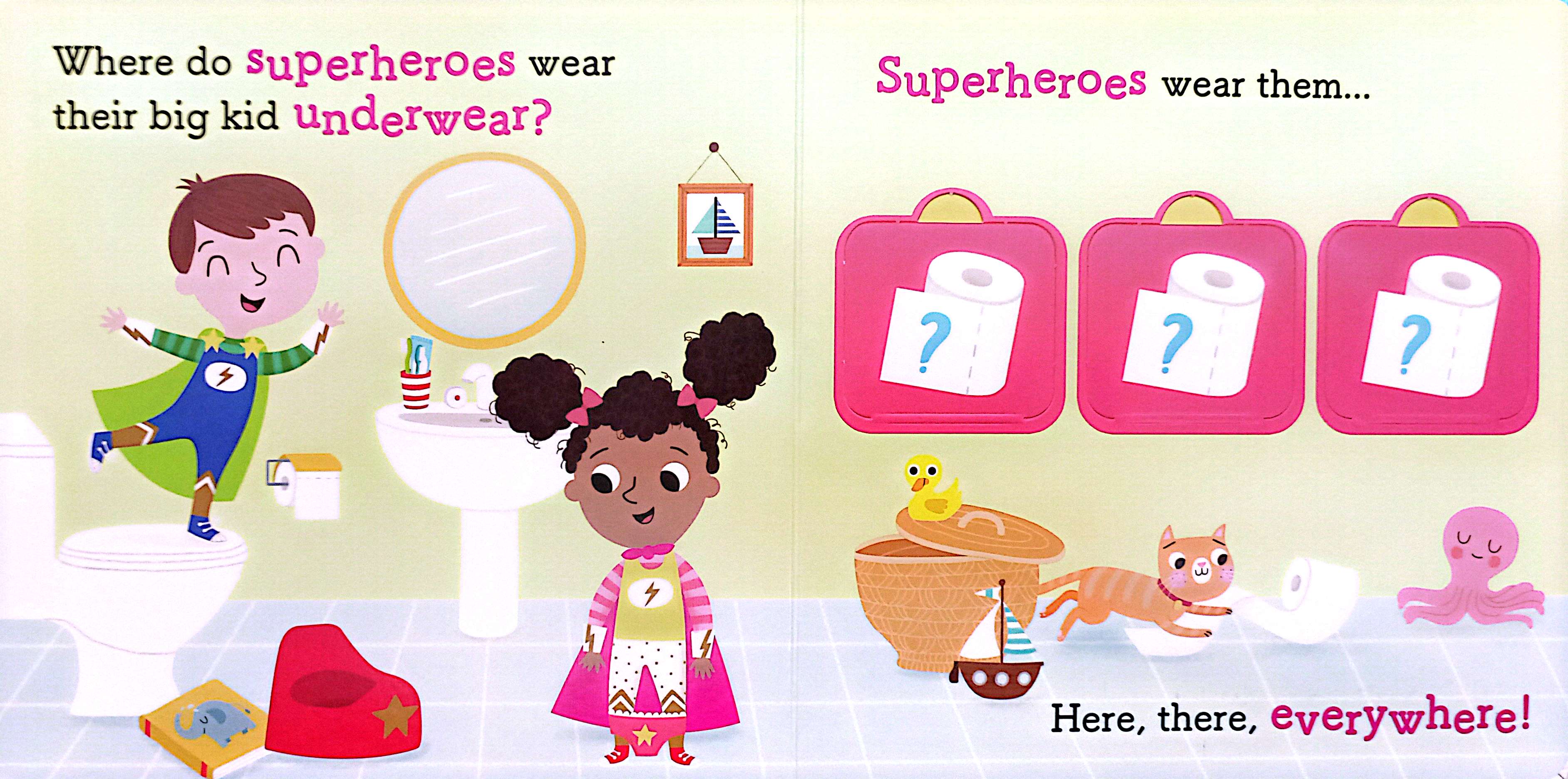 lift the flap - superheroes love potty time! - Ảnh 4