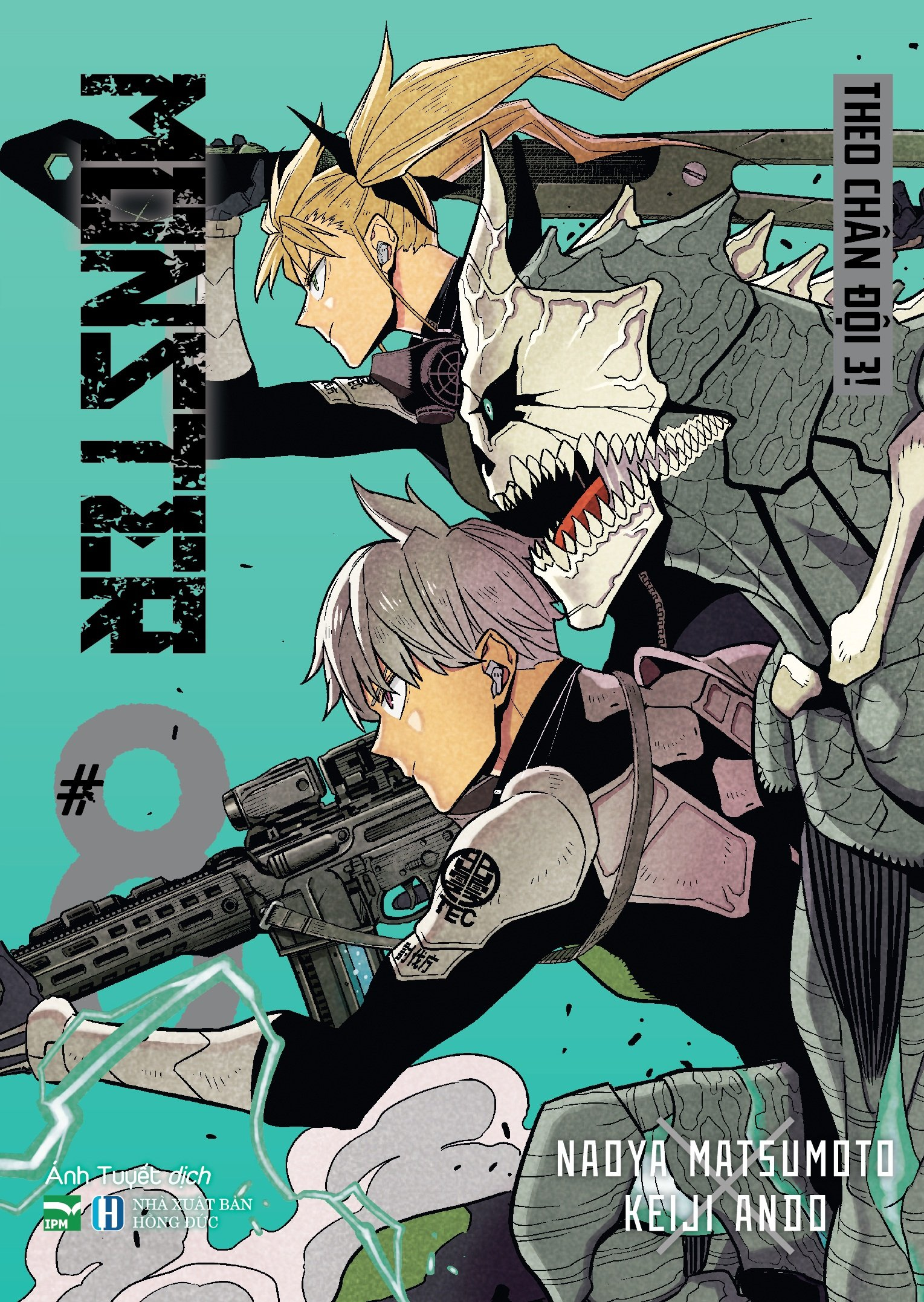 [light novel] monster #8 - theo chân đội 3! - bản đặc biệt - tặng kèm set bookmark đội 3 - Ảnh 2