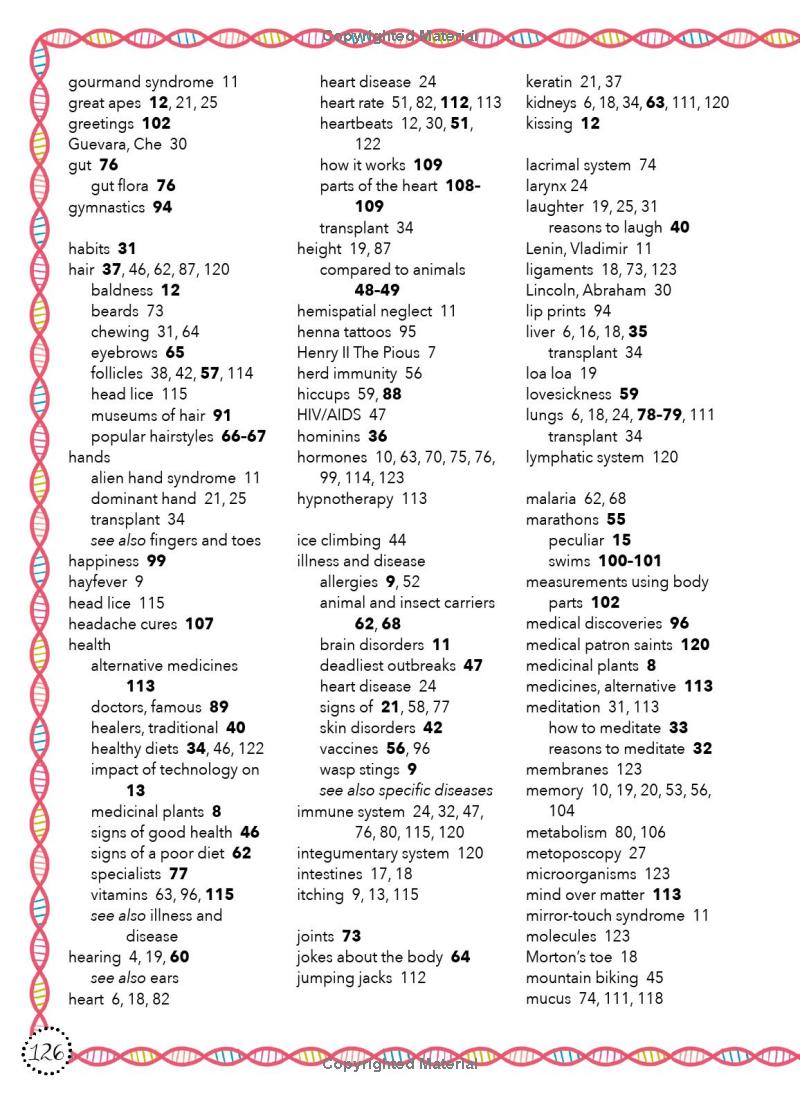 lists for curious kids - human body - Ảnh 12