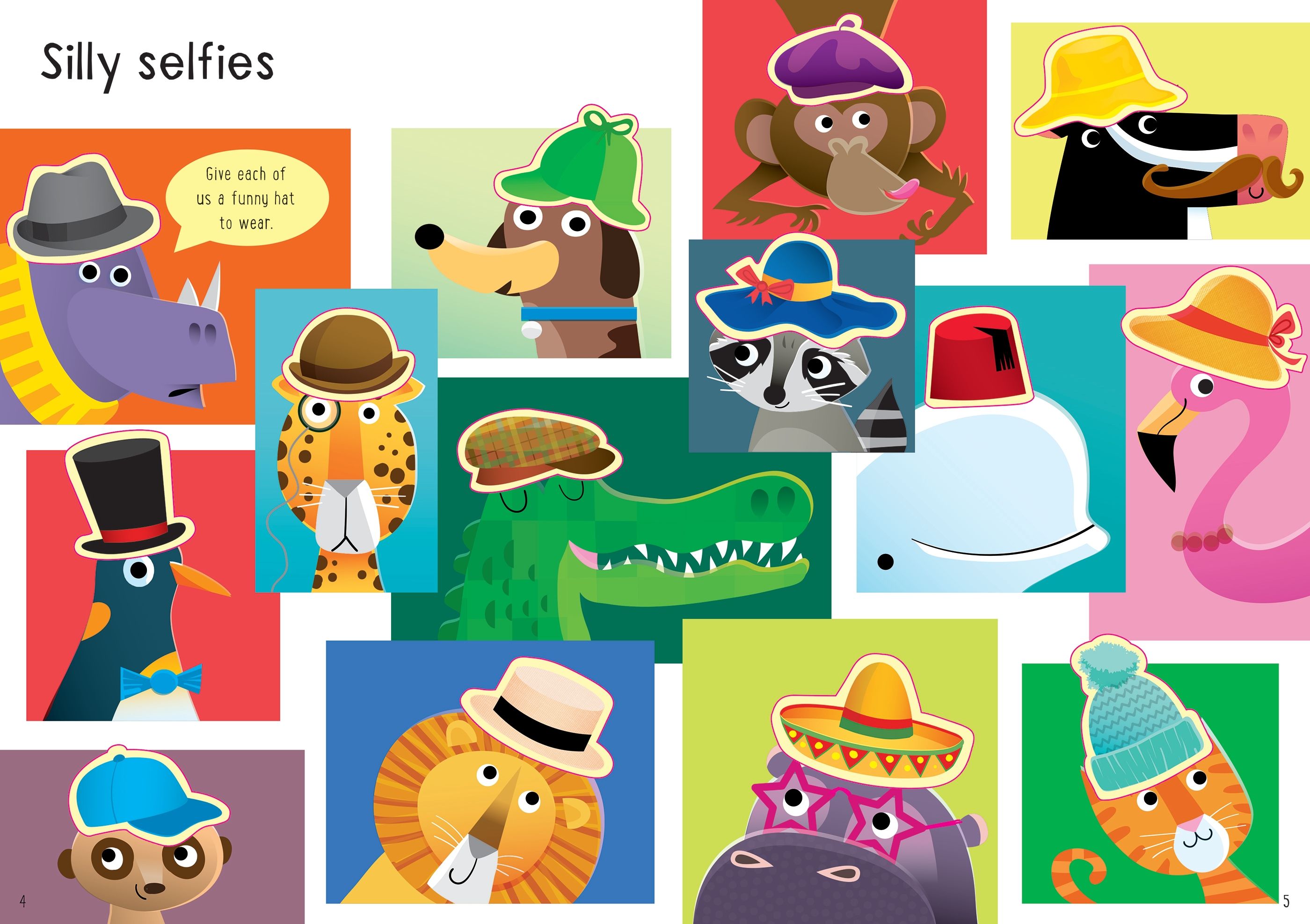 little first stickers funny hats - Ảnh 6
