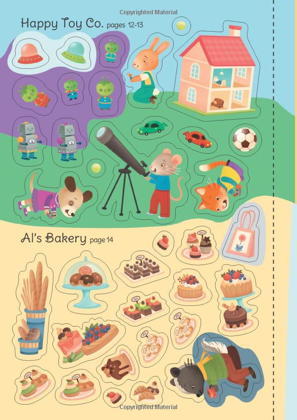 little first stickers shops (little sticker books) - Ảnh 11
