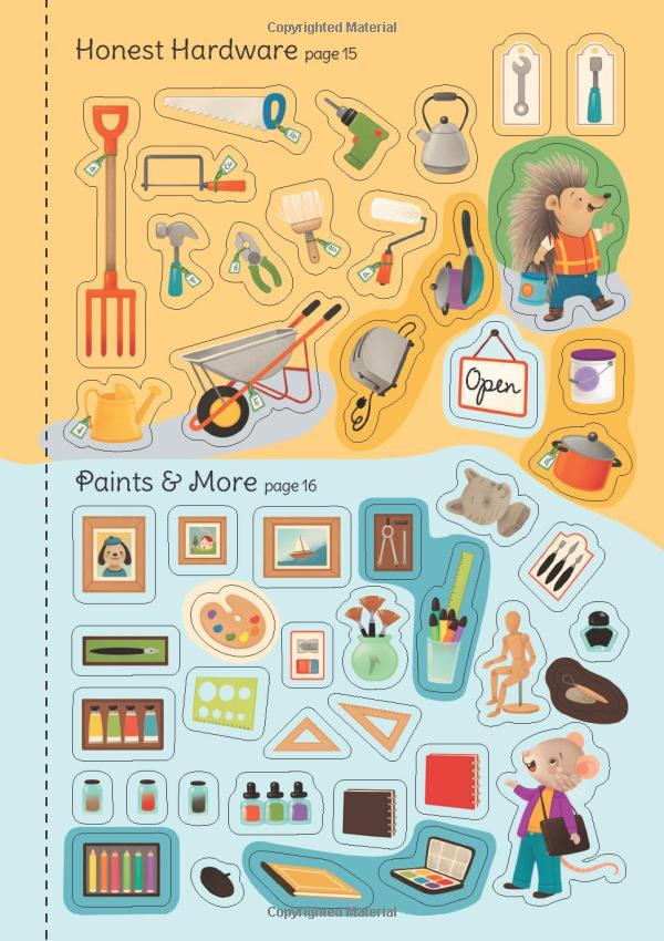 little first stickers shops (little sticker books) - Ảnh 12