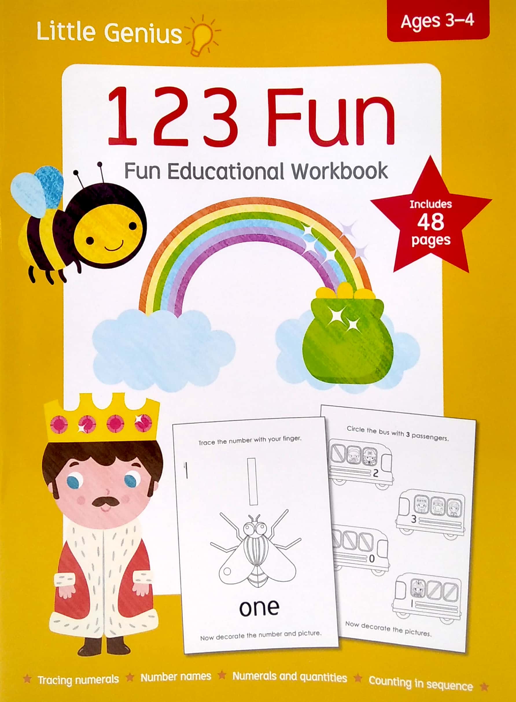 little genius: 123 fun - fun educational workbook - Ảnh 2