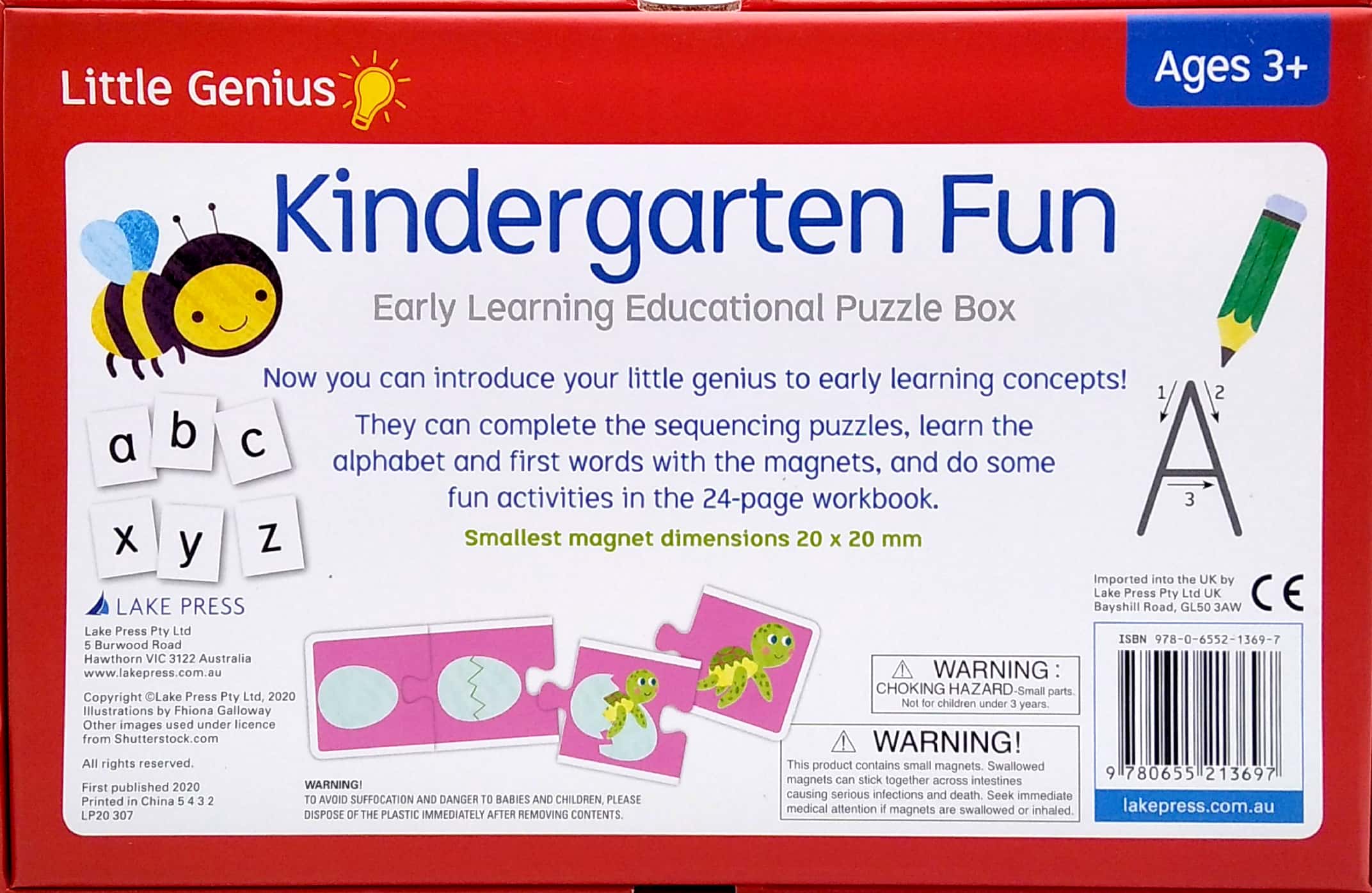 little genius: kindergarten fun early learning educational puzzle box - Ảnh 7