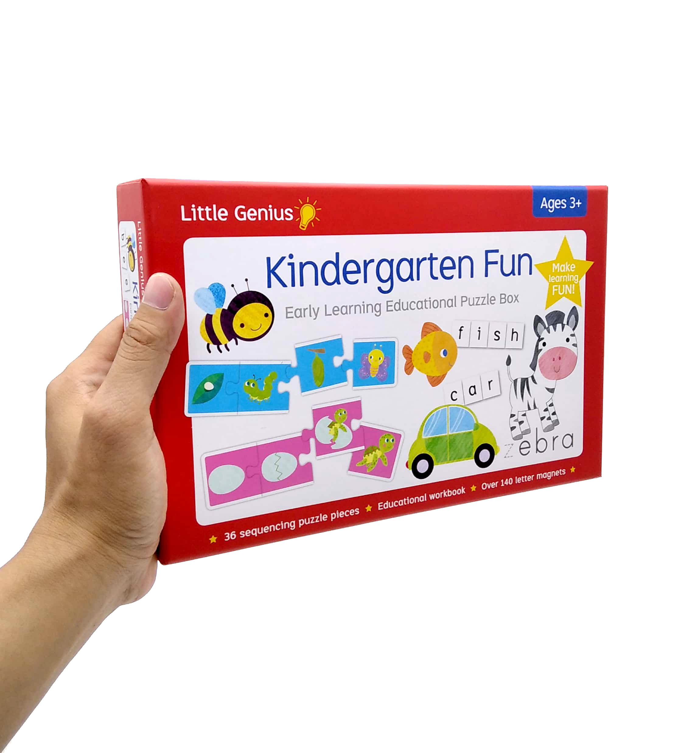 little genius: kindergarten fun early learning educational puzzle box - Ảnh 8