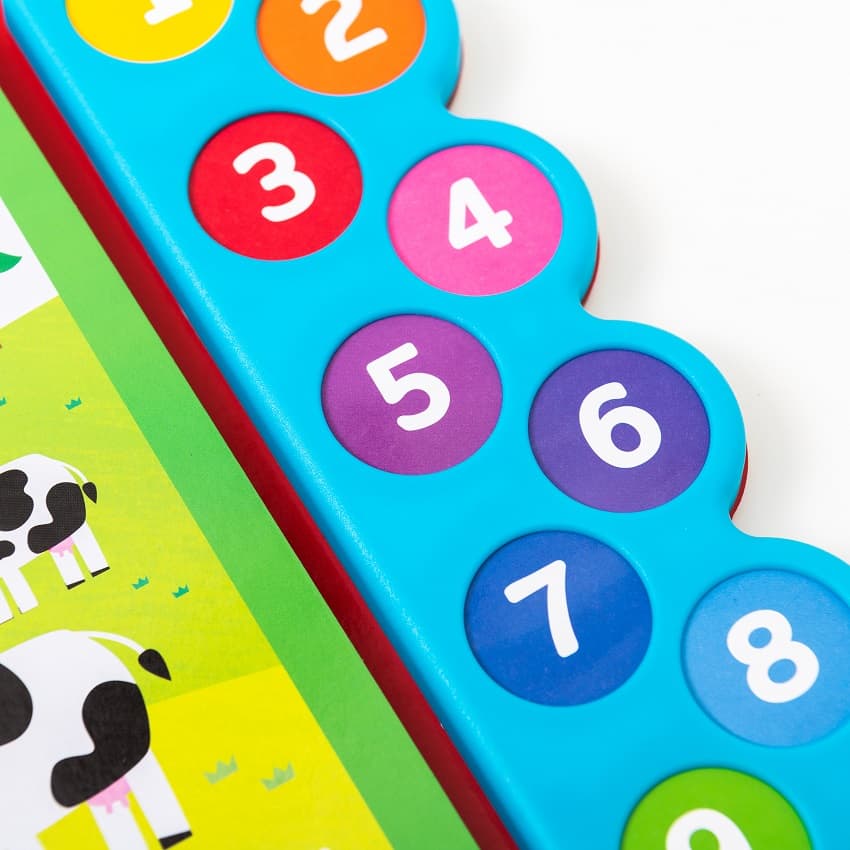 little genius number fun educational sound book - 10 button sound - Ảnh 5