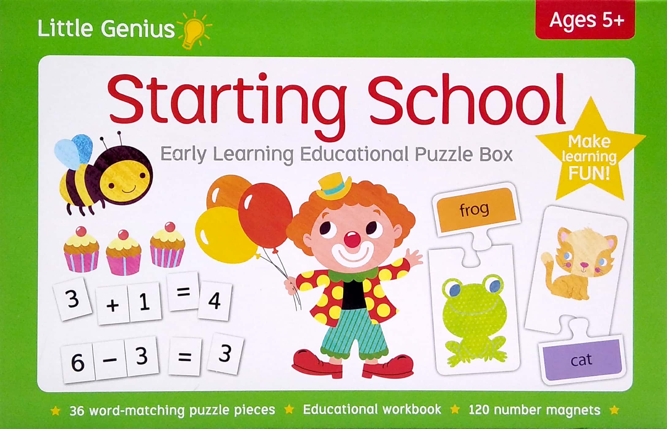 little genius: starting school early learning educational puzzle box - Ảnh 2