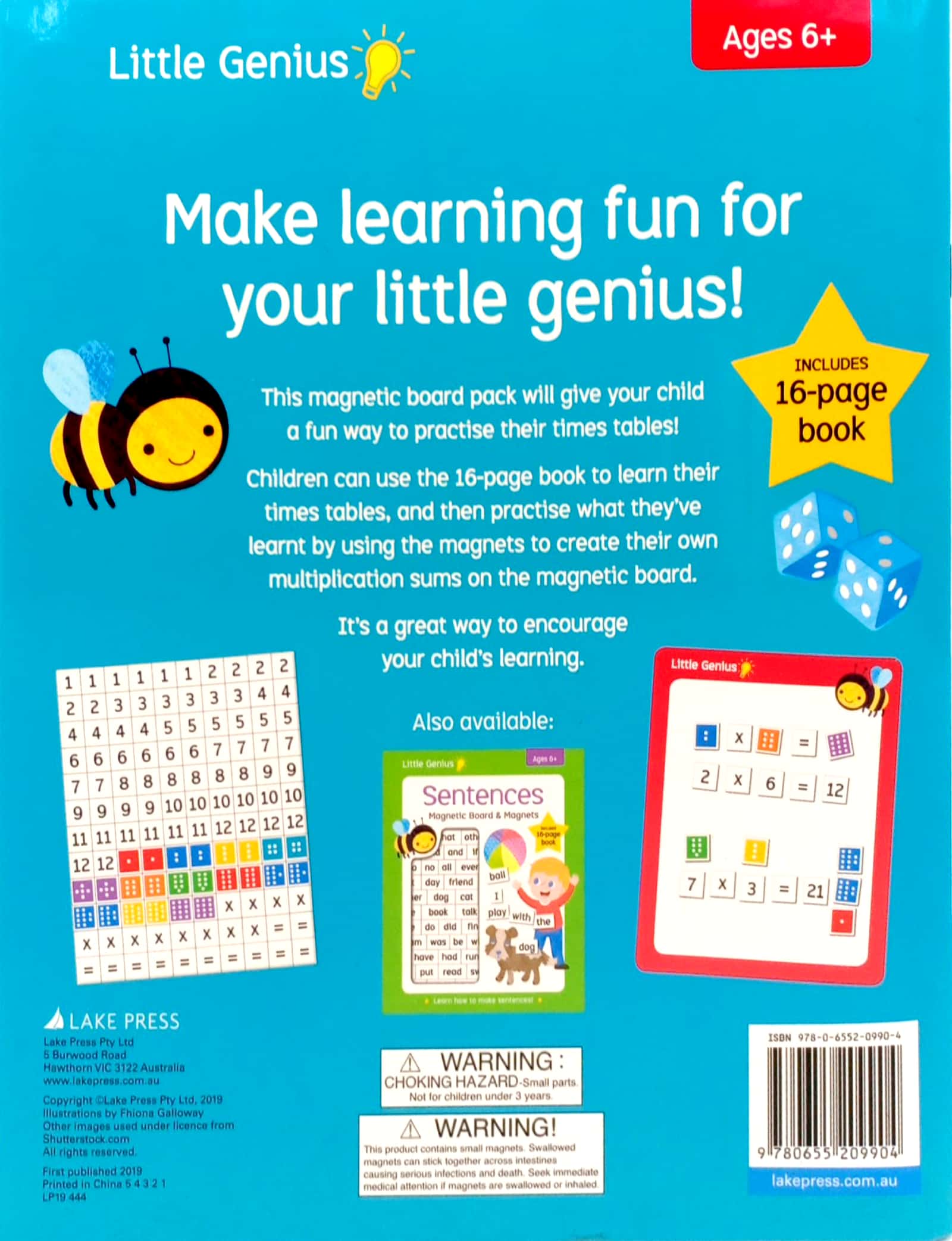 little genius times table - magnetic board & magnets - Ảnh 8