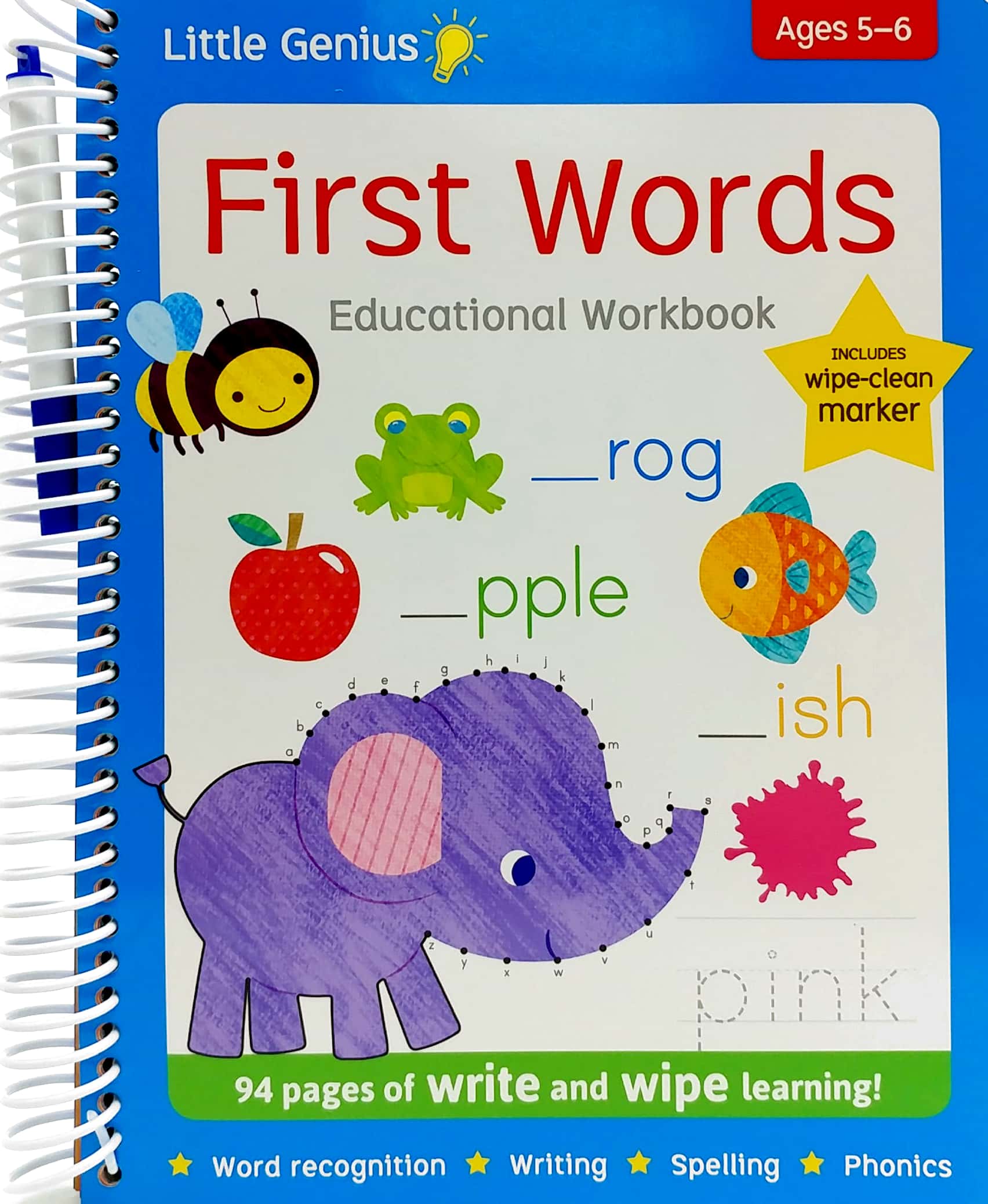 little genius write and wipe bind up - first words - Ảnh 2