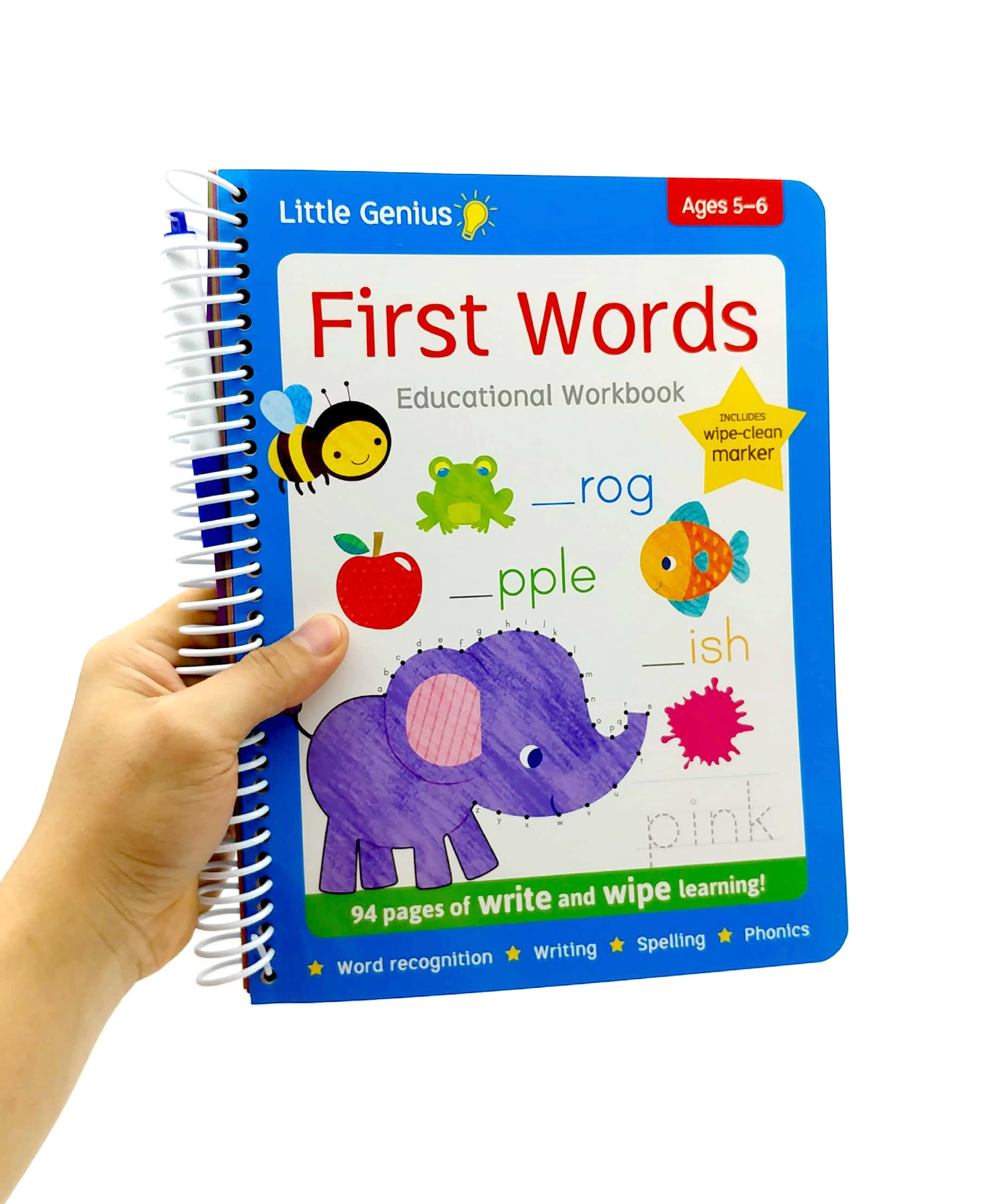 little genius write and wipe bind up - first words - Ảnh 7