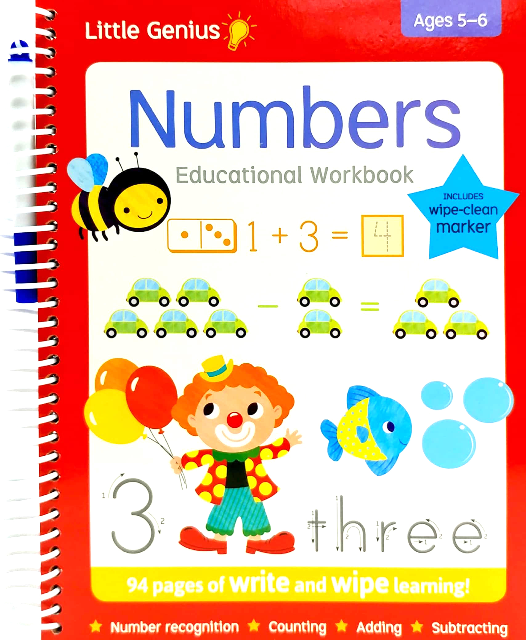 little genius write and wipe bind up - numbers - Ảnh 2