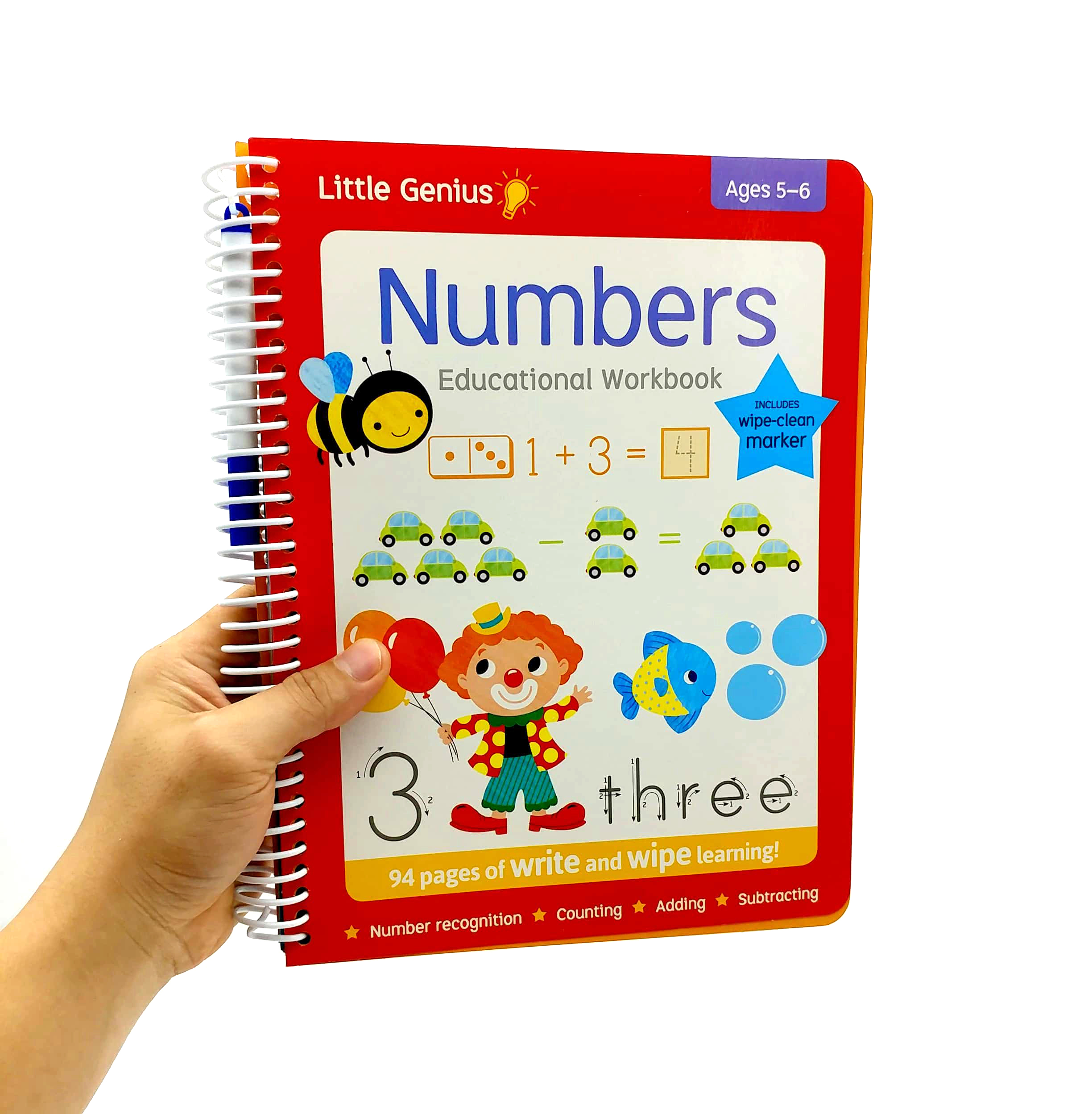 little genius write and wipe bind up - numbers - Ảnh 7