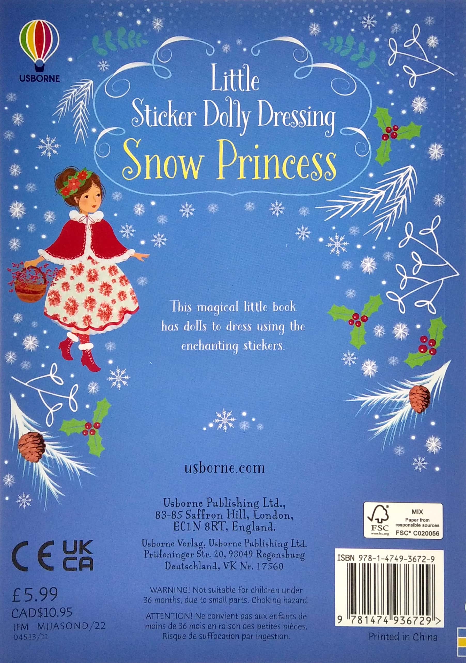 little sticker dolly dressing snow princess - Ảnh 6