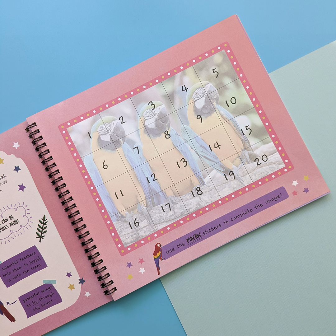 little wonders sticker by number - jungle animals - Ảnh 6