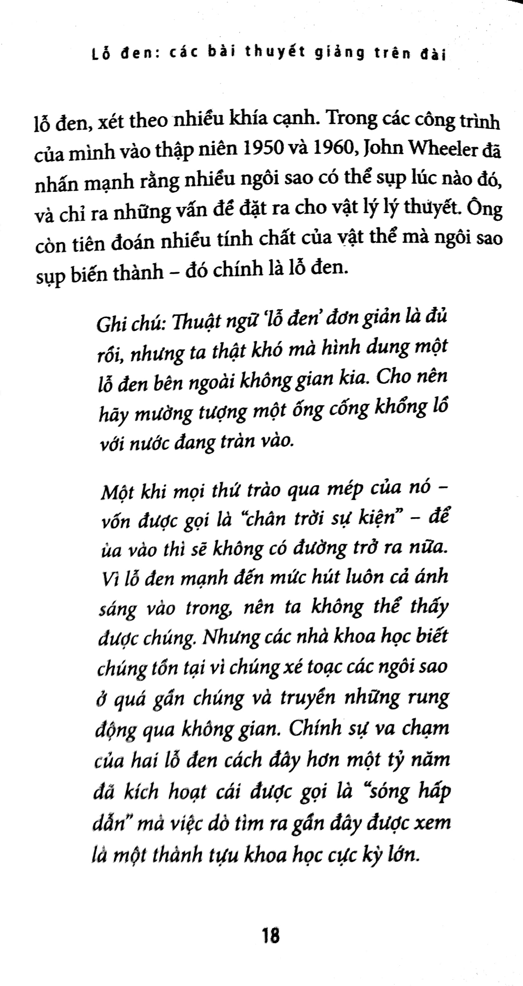 lỗ đen: các bài tuyết giảng trên đài - Ảnh 5