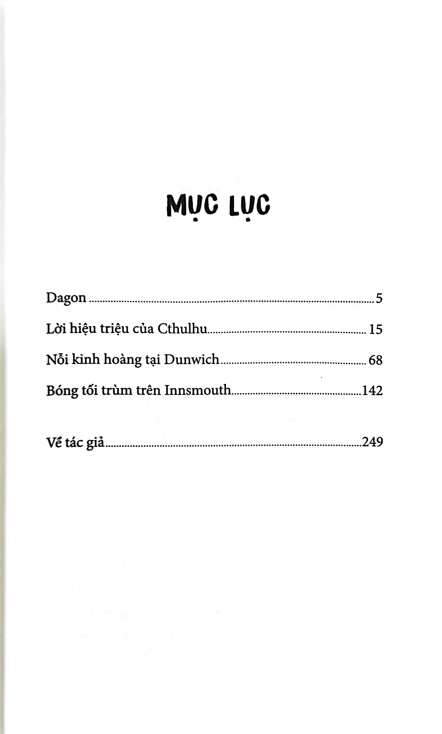 lời hiệu triệu của cthulhu (tuyển tập h.p. lovecraft) - Ảnh 4