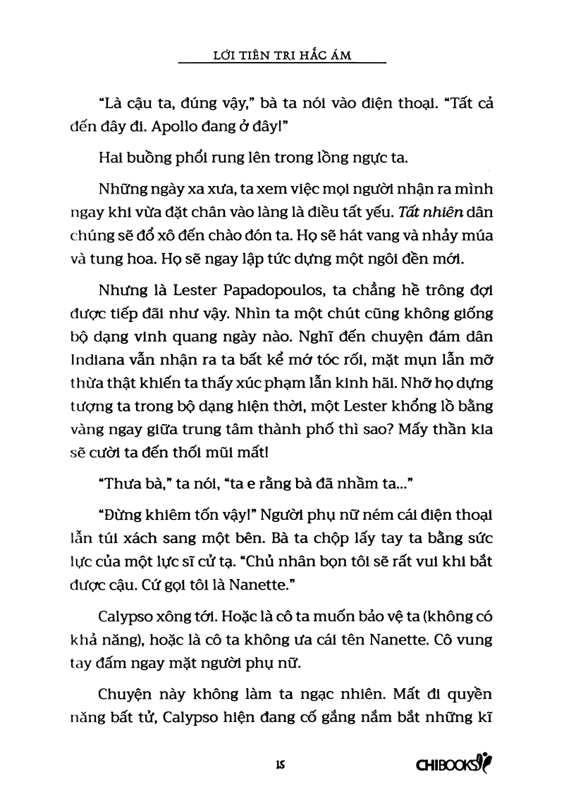 lời tiên tri hắc ám (tái bản 2018) - phần 2 series những thử thách của apollo - Ảnh 14
