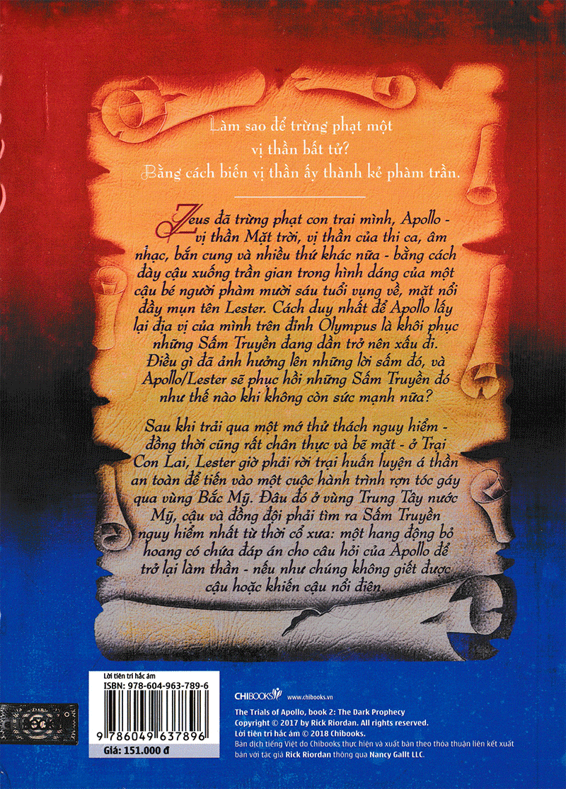 lời tiên tri hắc ám (tái bản 2018) - phần 2 series những thử thách của apollo - Ảnh 3