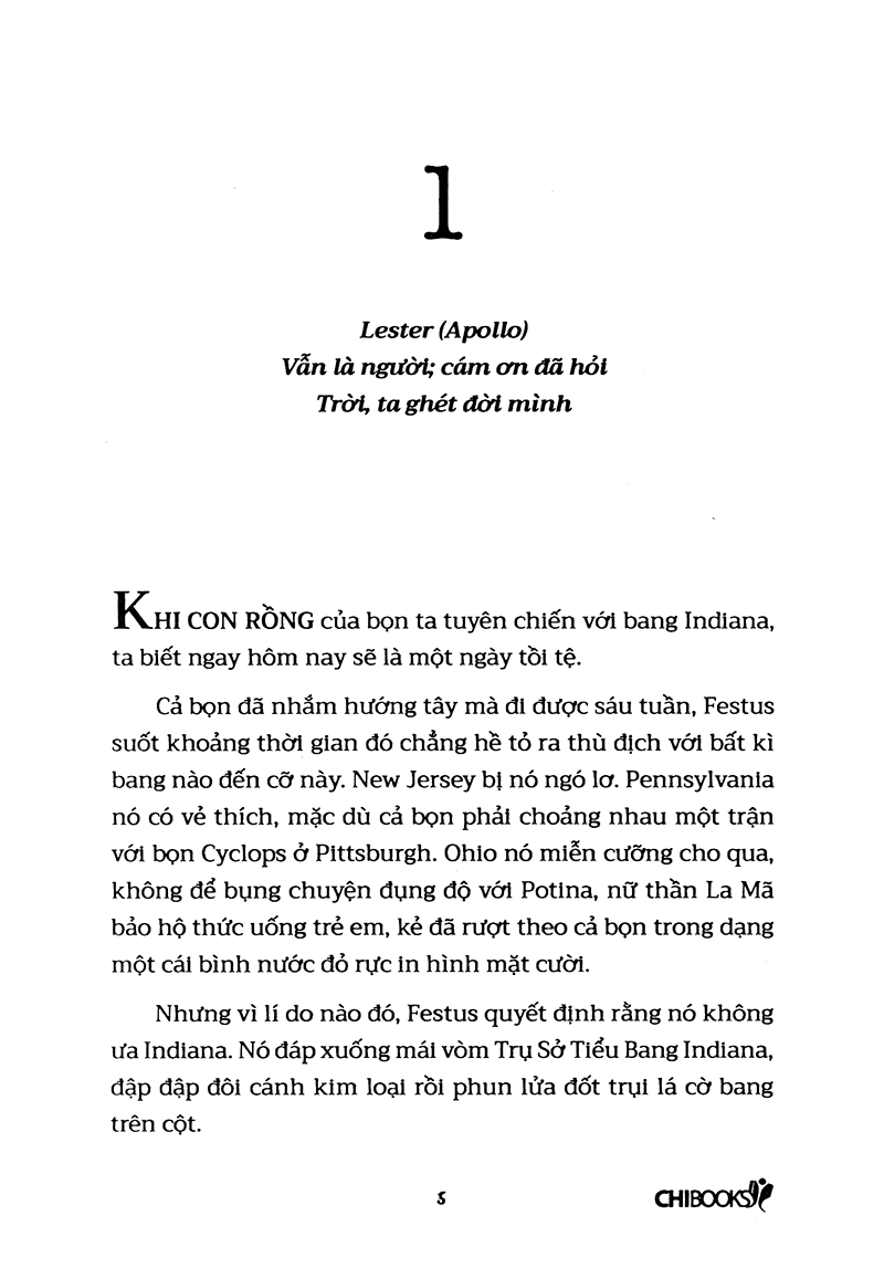 lời tiên tri hắc ám (tái bản 2018) - phần 2 series những thử thách của apollo - Ảnh 4