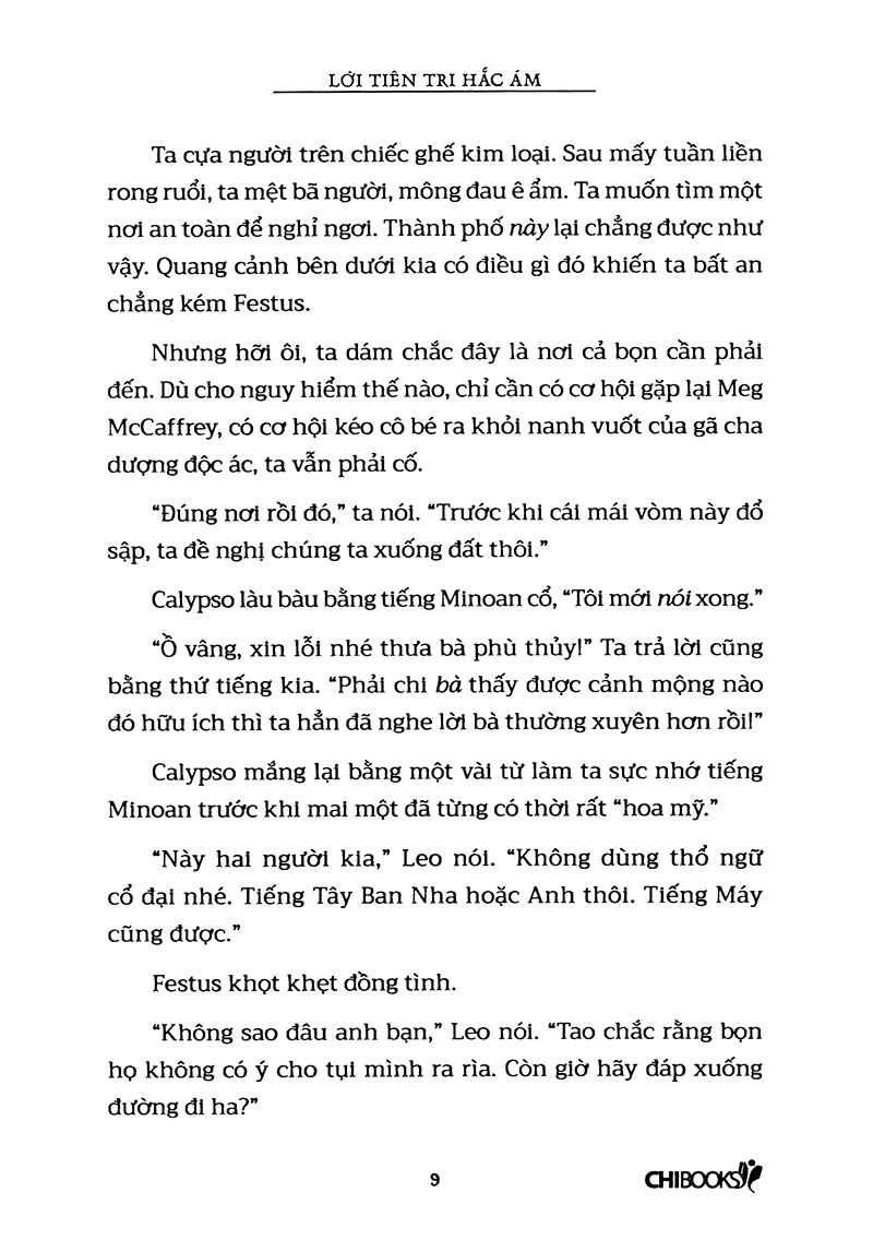 lời tiên tri hắc ám (tái bản 2018) - phần 2 series những thử thách của apollo - Ảnh 8