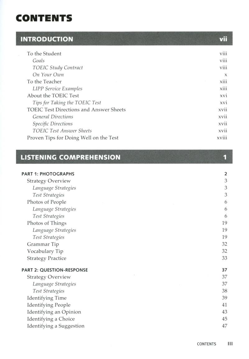 longman preparation series for the toeic test: listening and reading (6th edition) student book with mp3 & answer key level intro - Ảnh 3