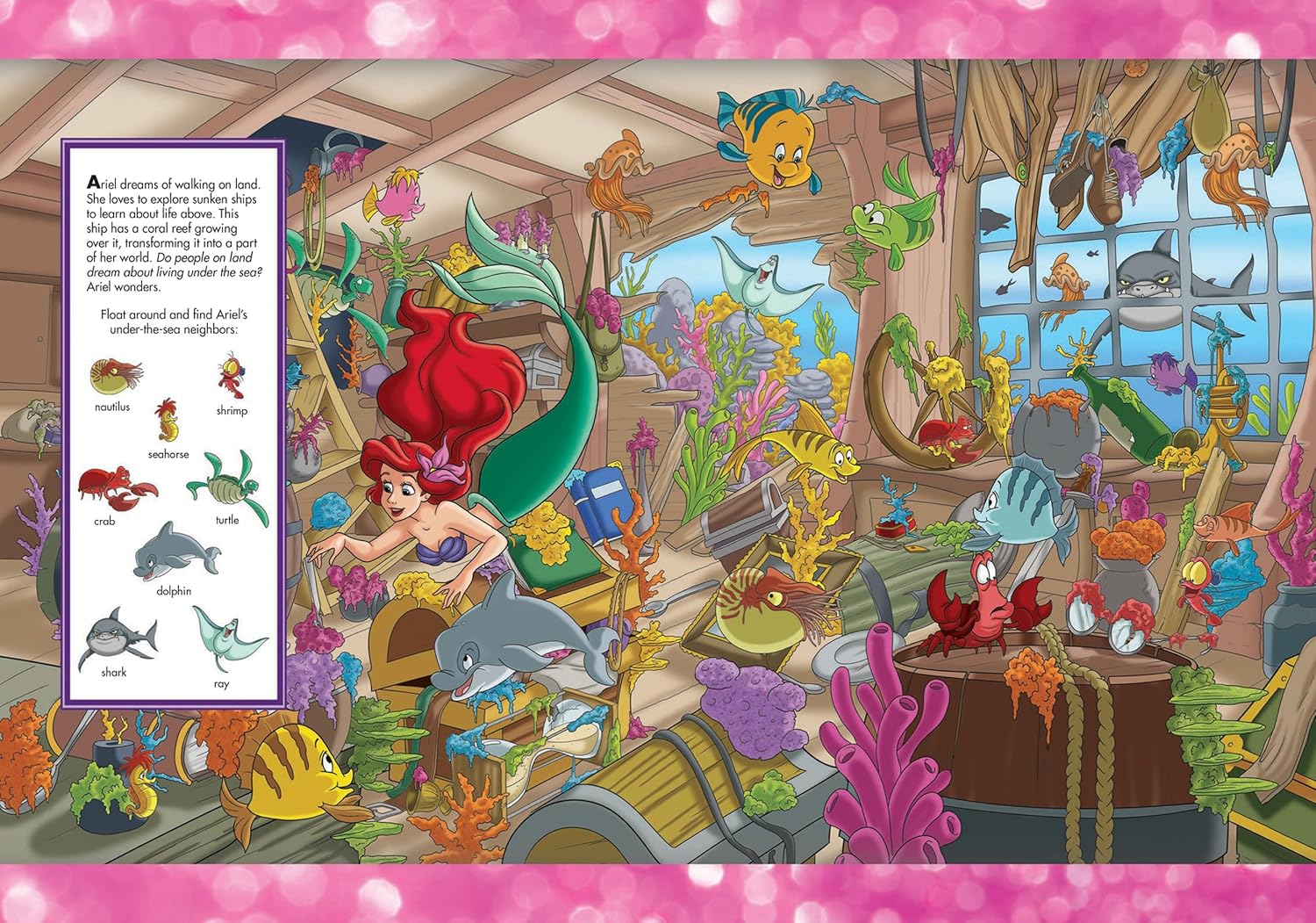 Look And Find Sticker Book Disney Princess Magical Adventures - Ảnh 4