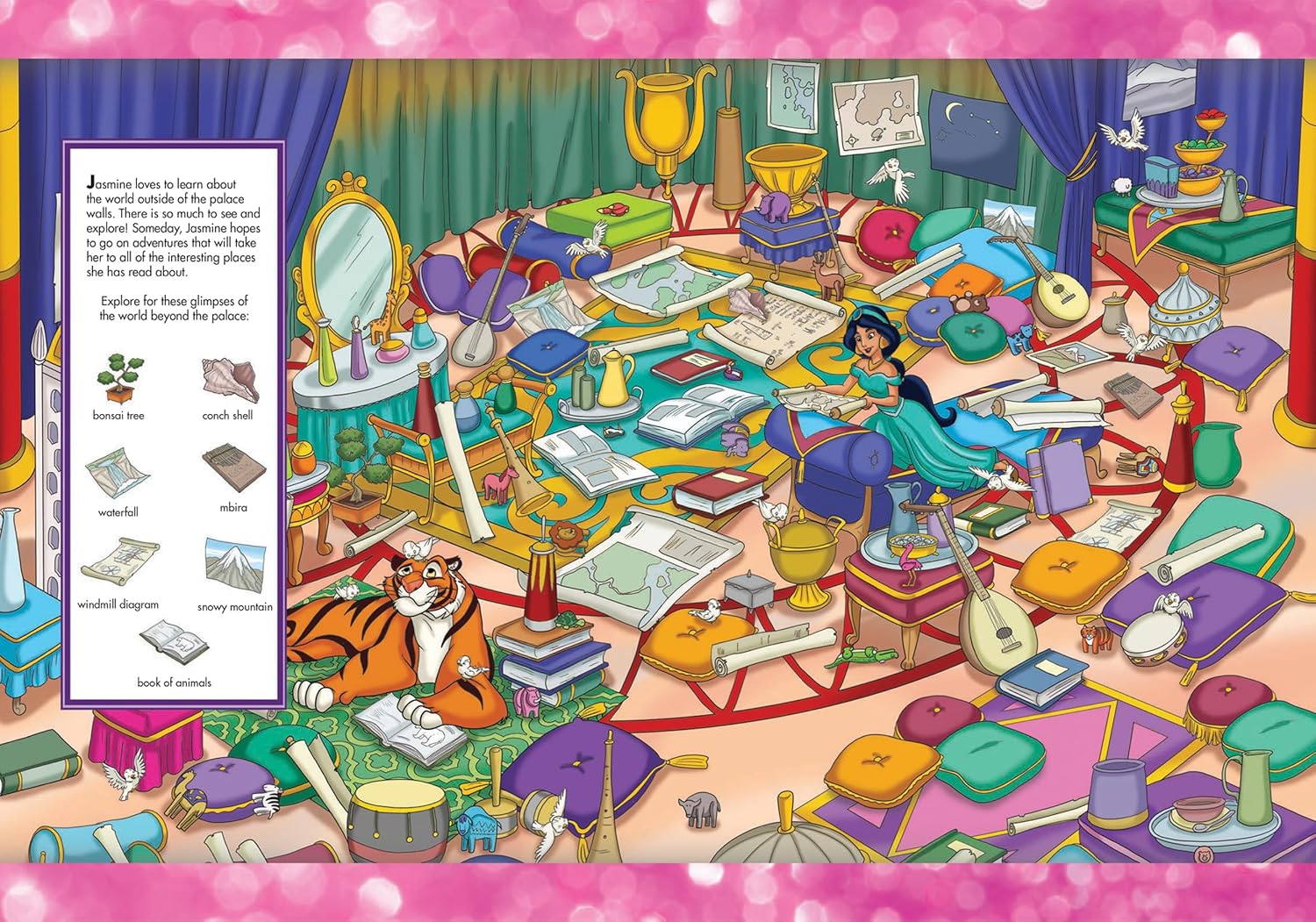 Look And Find Sticker Book Disney Princess Magical Adventures - Ảnh 5