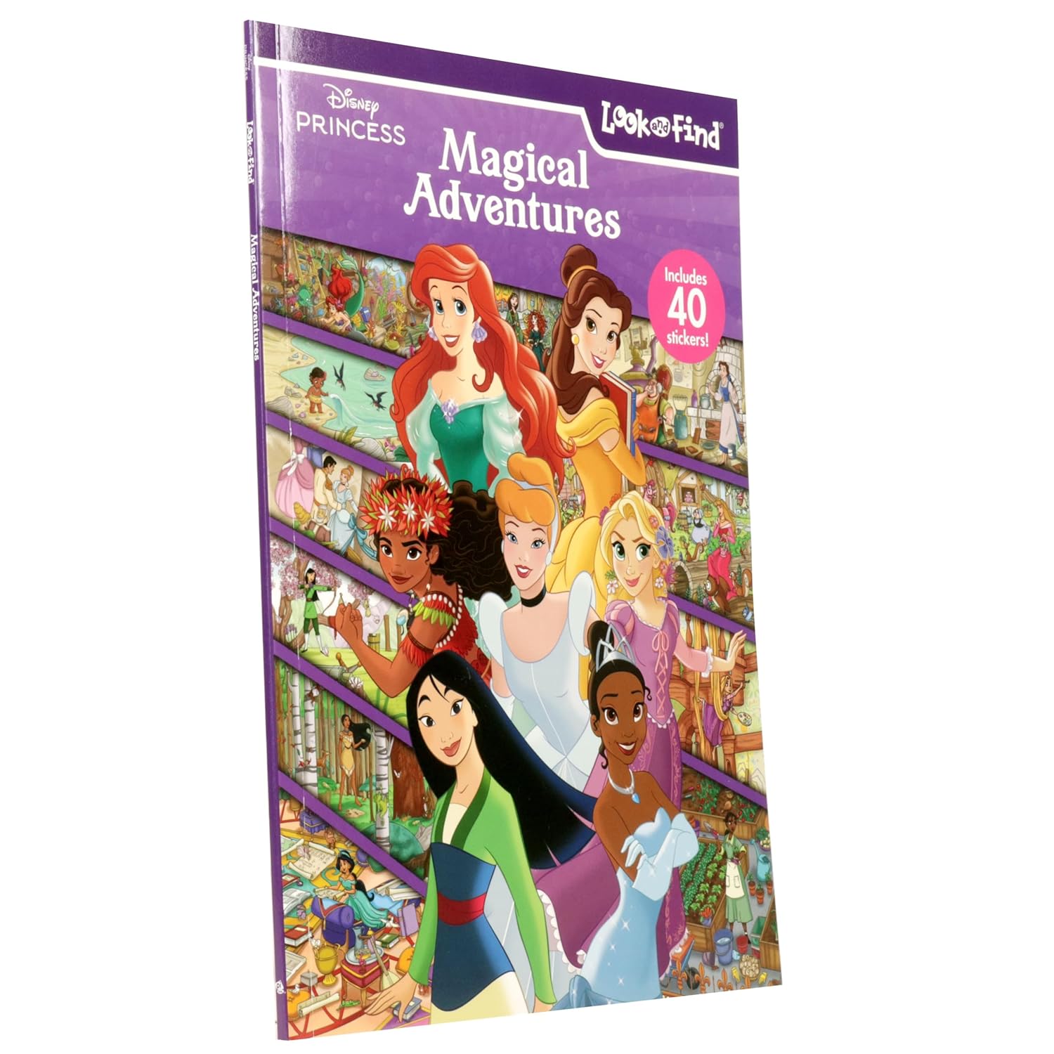 Look And Find Sticker Book Disney Princess Magical Adventures - Ảnh 7