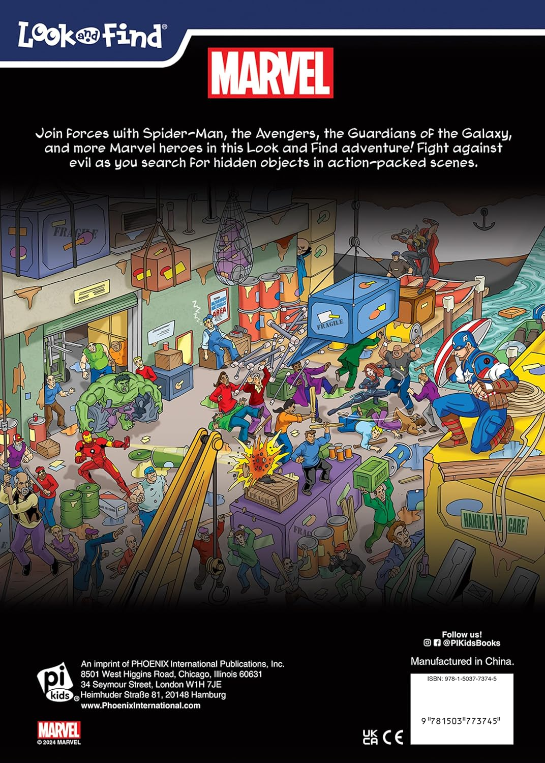 Look And Find Sticker Book Marvel Heroes And Villains - Ảnh 3