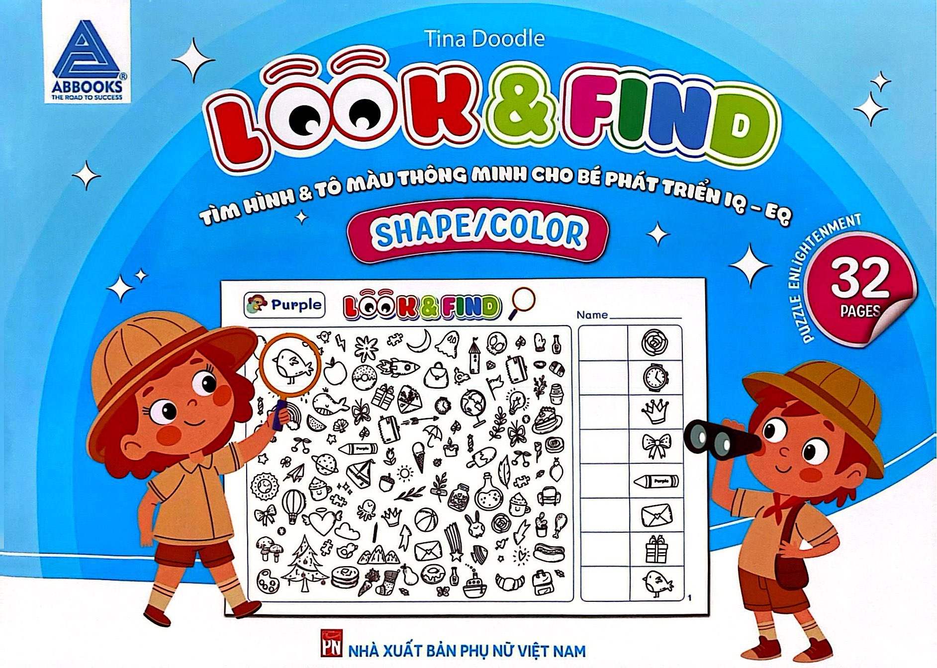 Look And Find - Tìm Hình Và Tô Màu Thông Minh Cho Bé Phát Triển IQ-EQ - Shape/Color - Ảnh 2