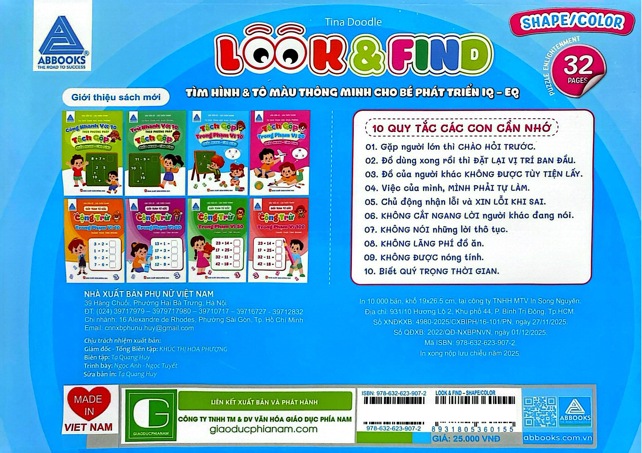 Look And Find - Tìm Hình Và Tô Màu Thông Minh Cho Bé Phát Triển IQ-EQ - Shape/Color - Ảnh 6