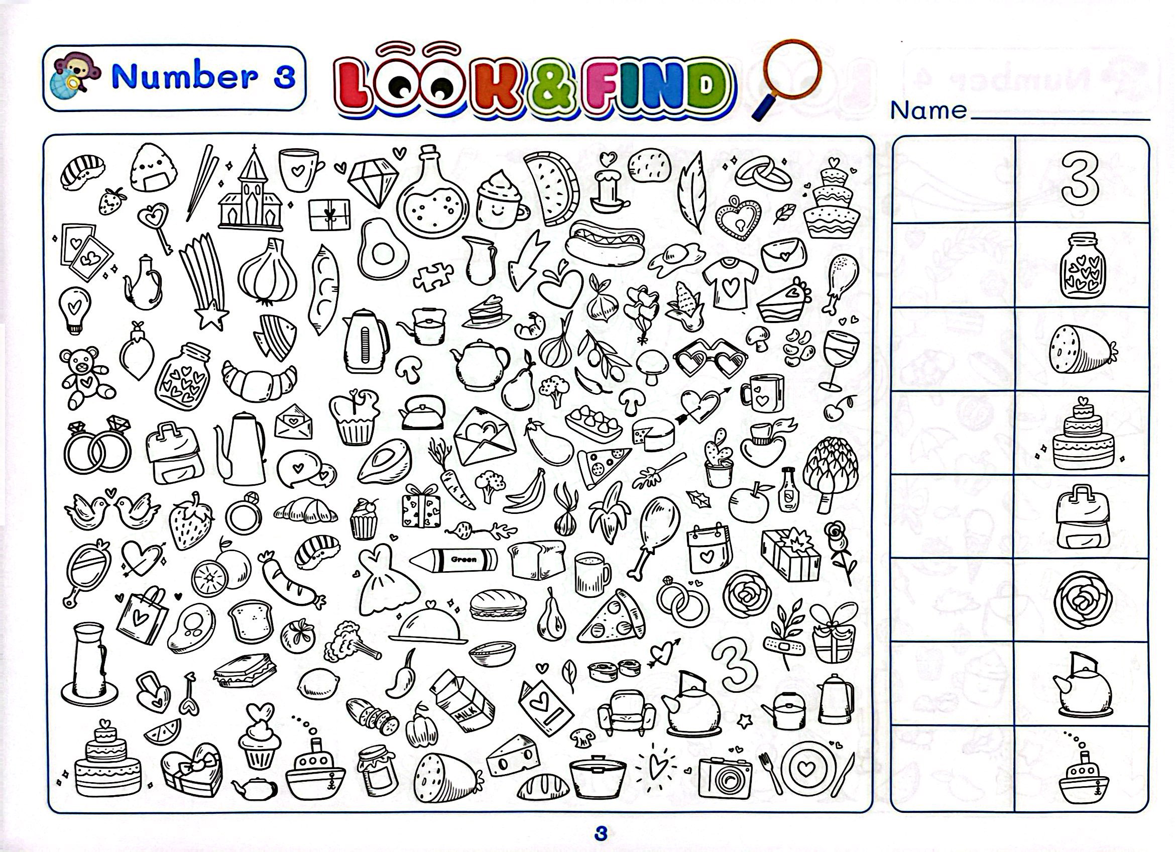 Look And Find - Tìm Hình Và Tô Màu Thông Minh Cho Bé Phát Triển IQ-EQ - Shape/Number - Ảnh 5