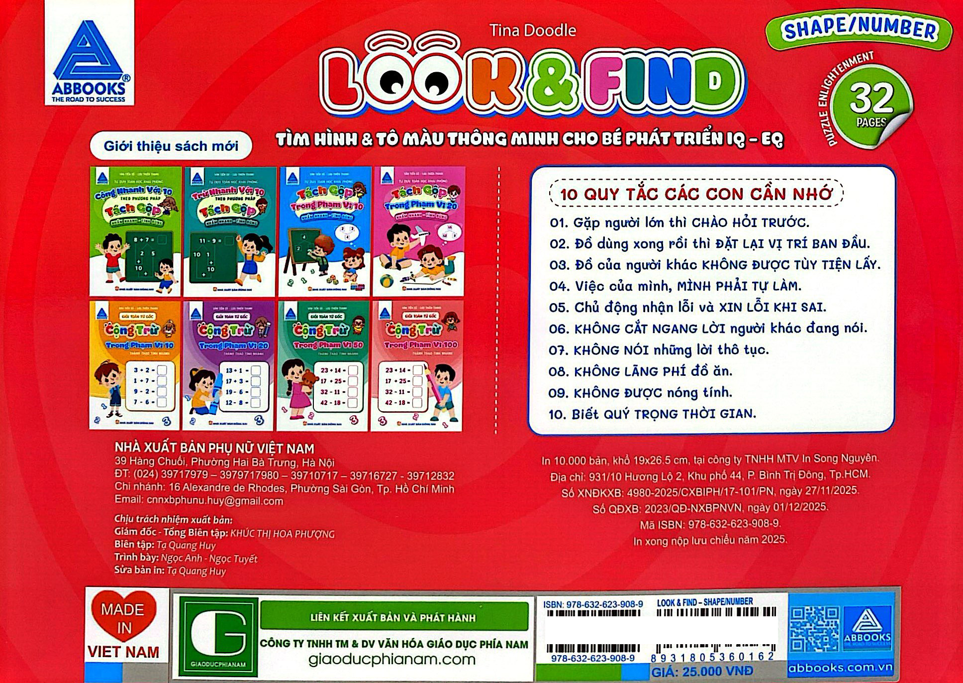 Look And Find - Tìm Hình Và Tô Màu Thông Minh Cho Bé Phát Triển IQ-EQ - Shape/Number - Ảnh 6