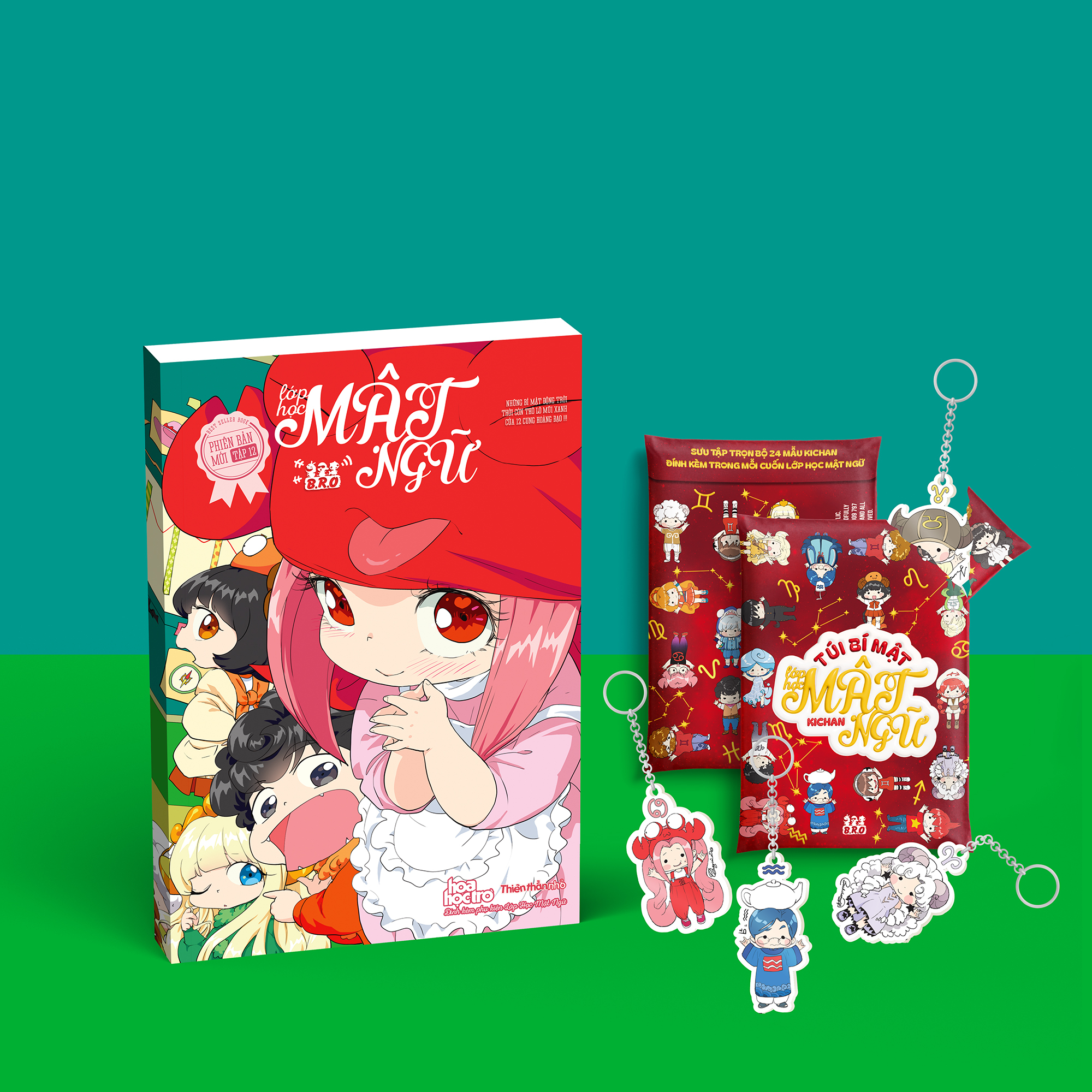 lớp học mật ngữ - phiên bản mới - tập 12 - tặng kèm túi bí mật móc khóa cung hoàng đạo kiwi kiwi - Ảnh 2
