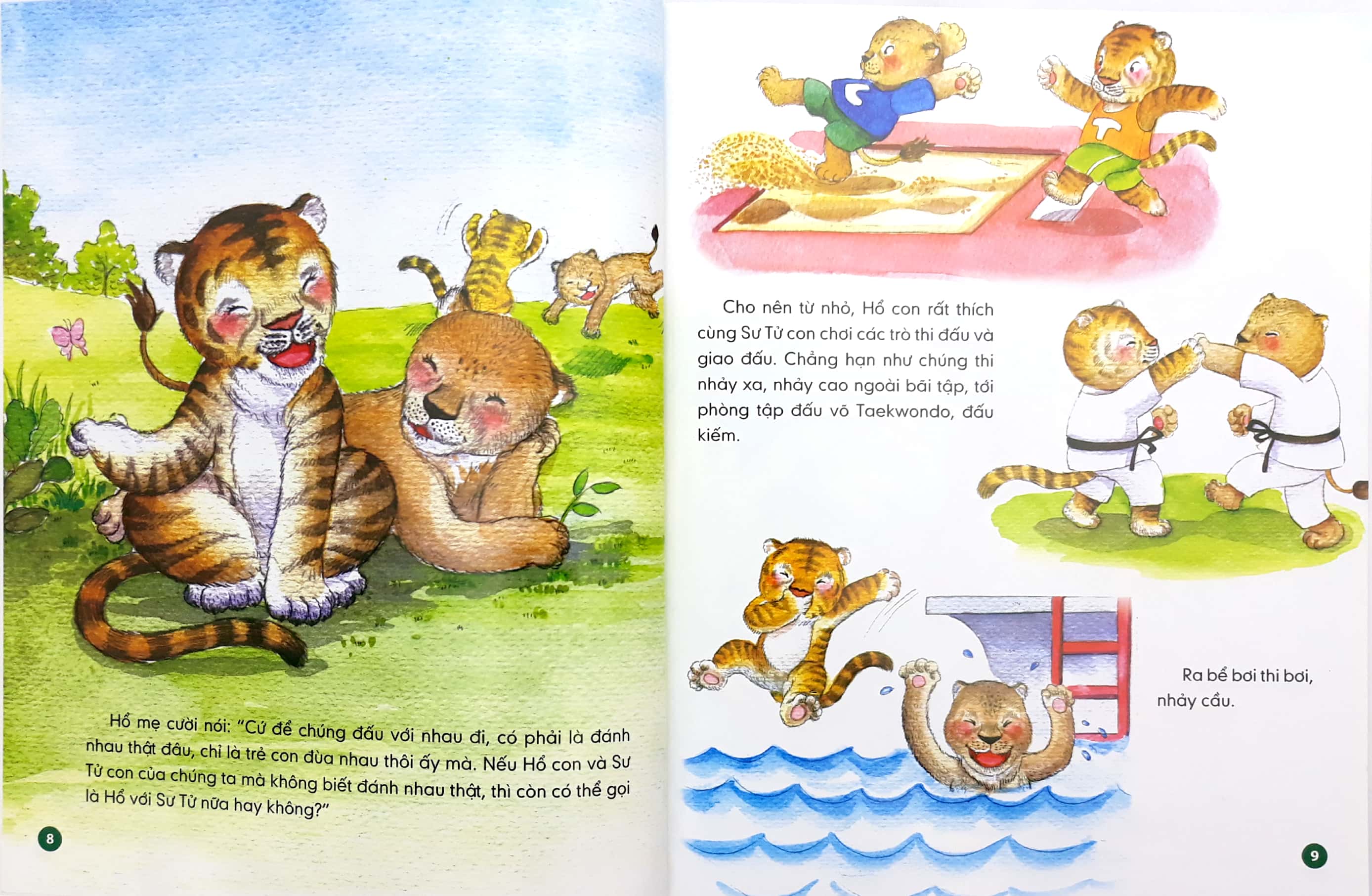 Lớp Học Trên Cạn - Trận Chiến Của Sư Tử Con Và Hổ Con - Ảnh 6