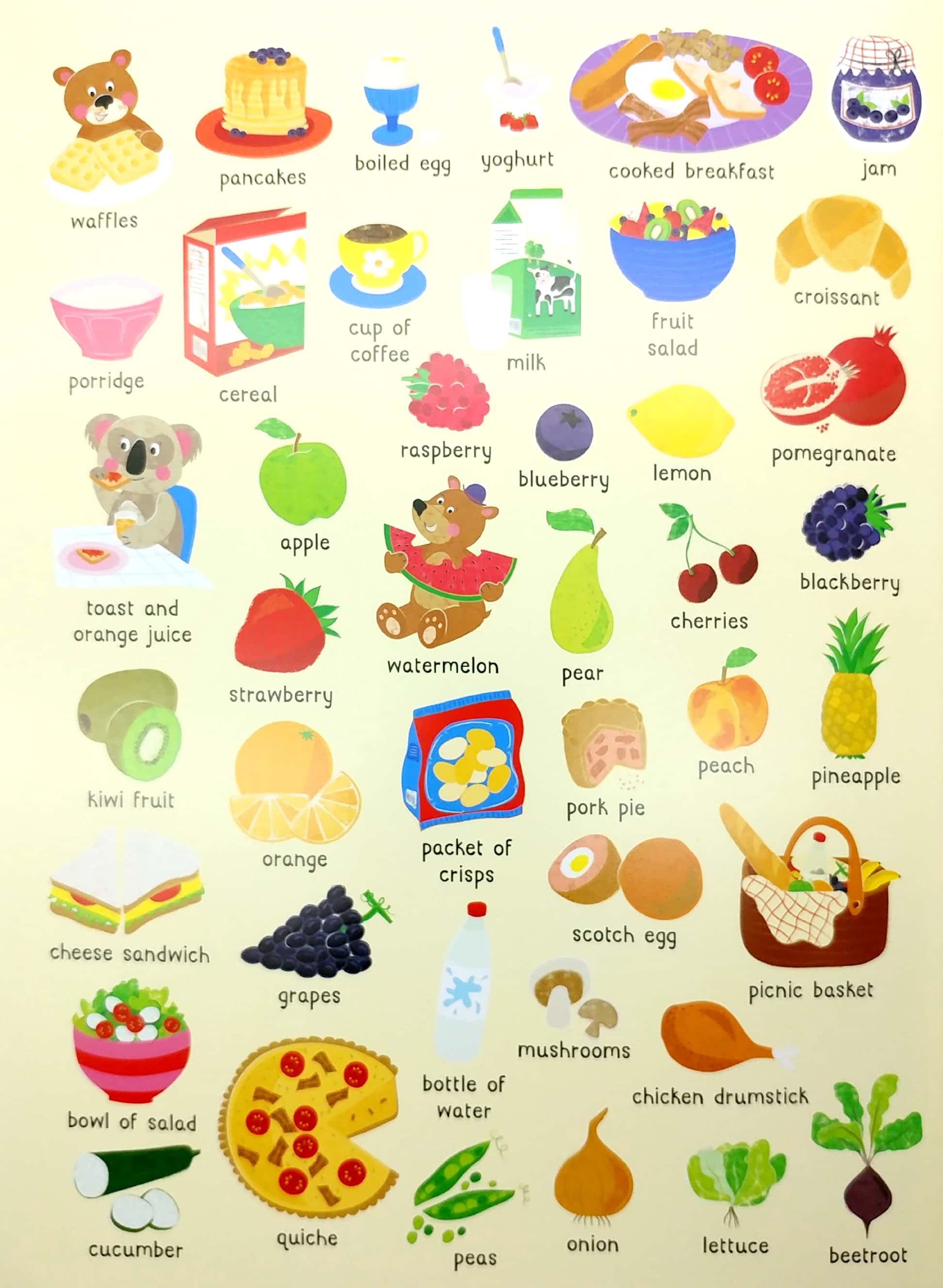 lots to spot sticker book: my food! - Ảnh 3