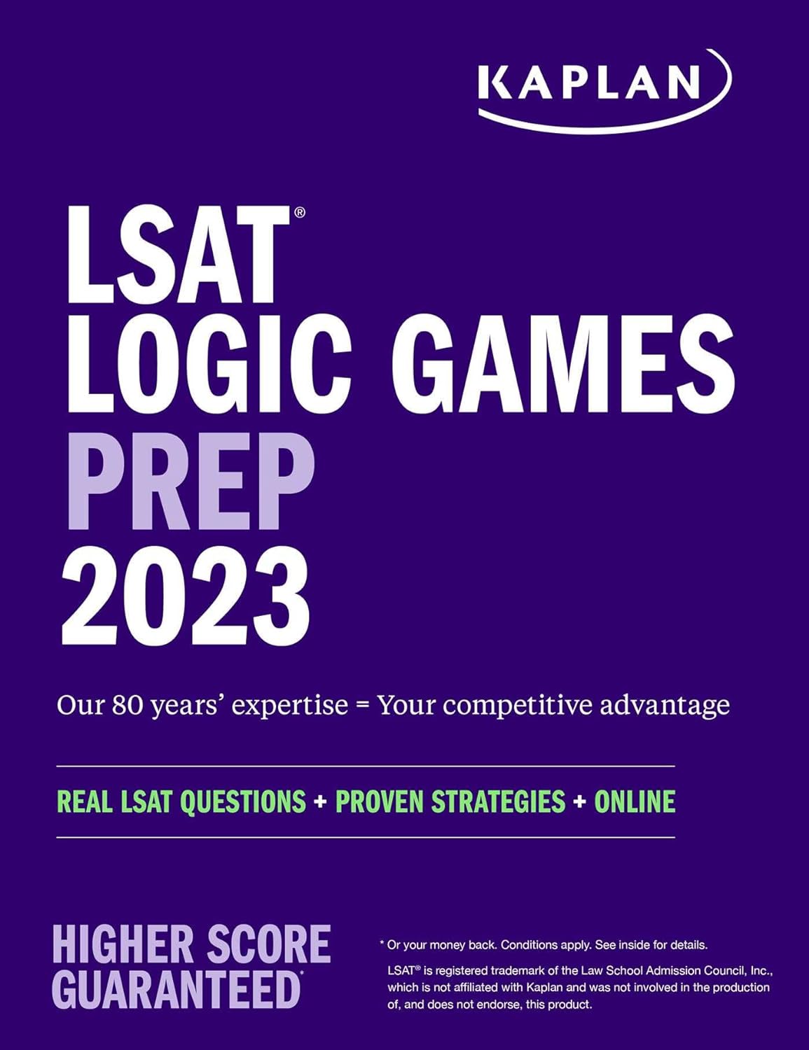 lsat logic games prep 2023: real lsat questions + proven strategies + online (kaplan test prep) - Ảnh 2