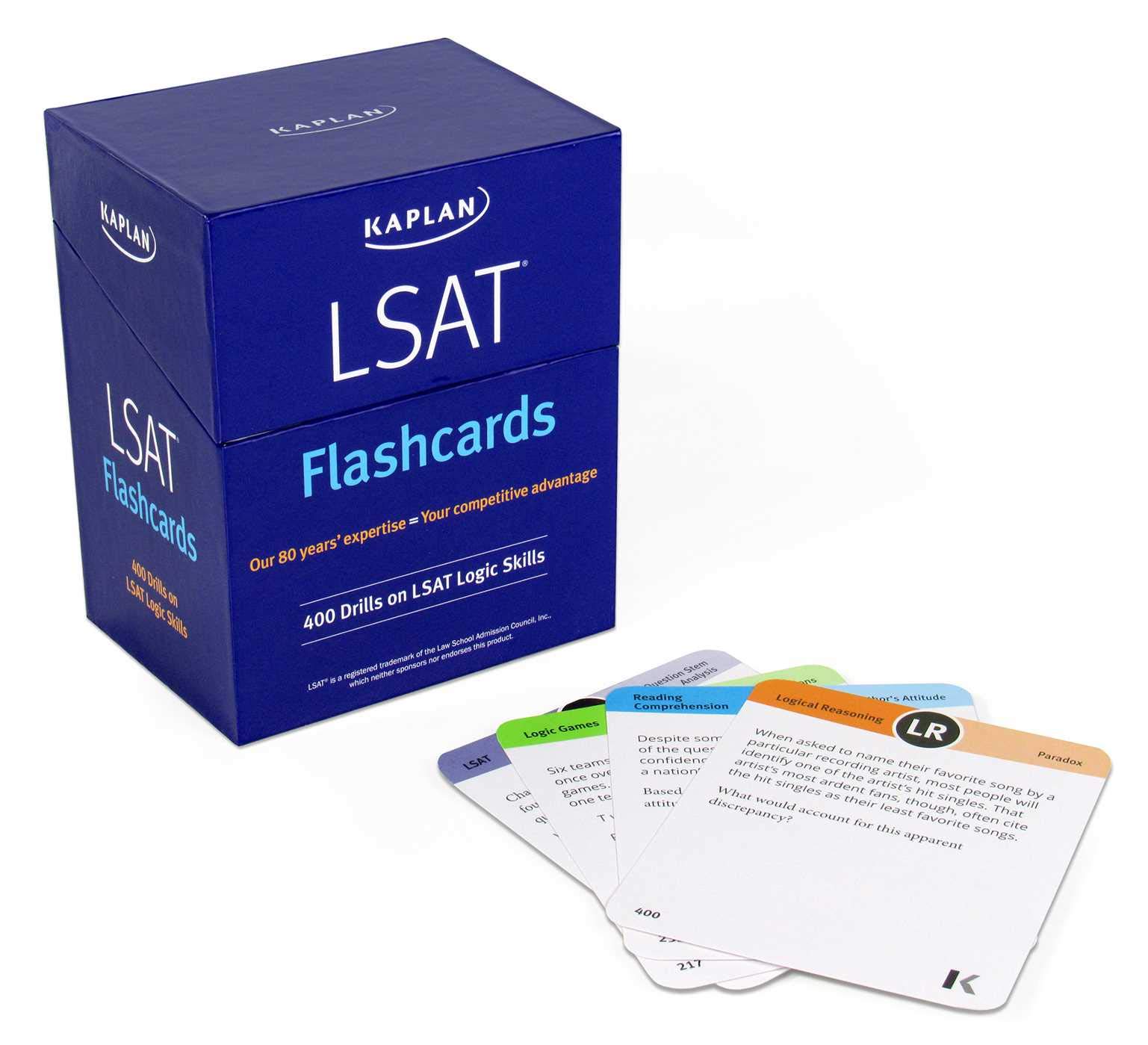 lsat prep flashcards: 400 drills on lsat logic skills (kaplan test prep) - Ảnh 2