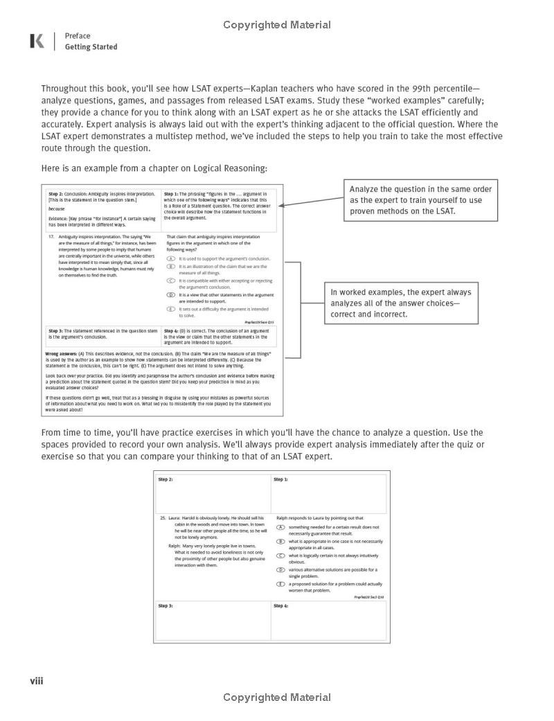 lsat prep plus 2023: strategies for every section + real lsat questions + online (kaplan test prep) - Ảnh 9