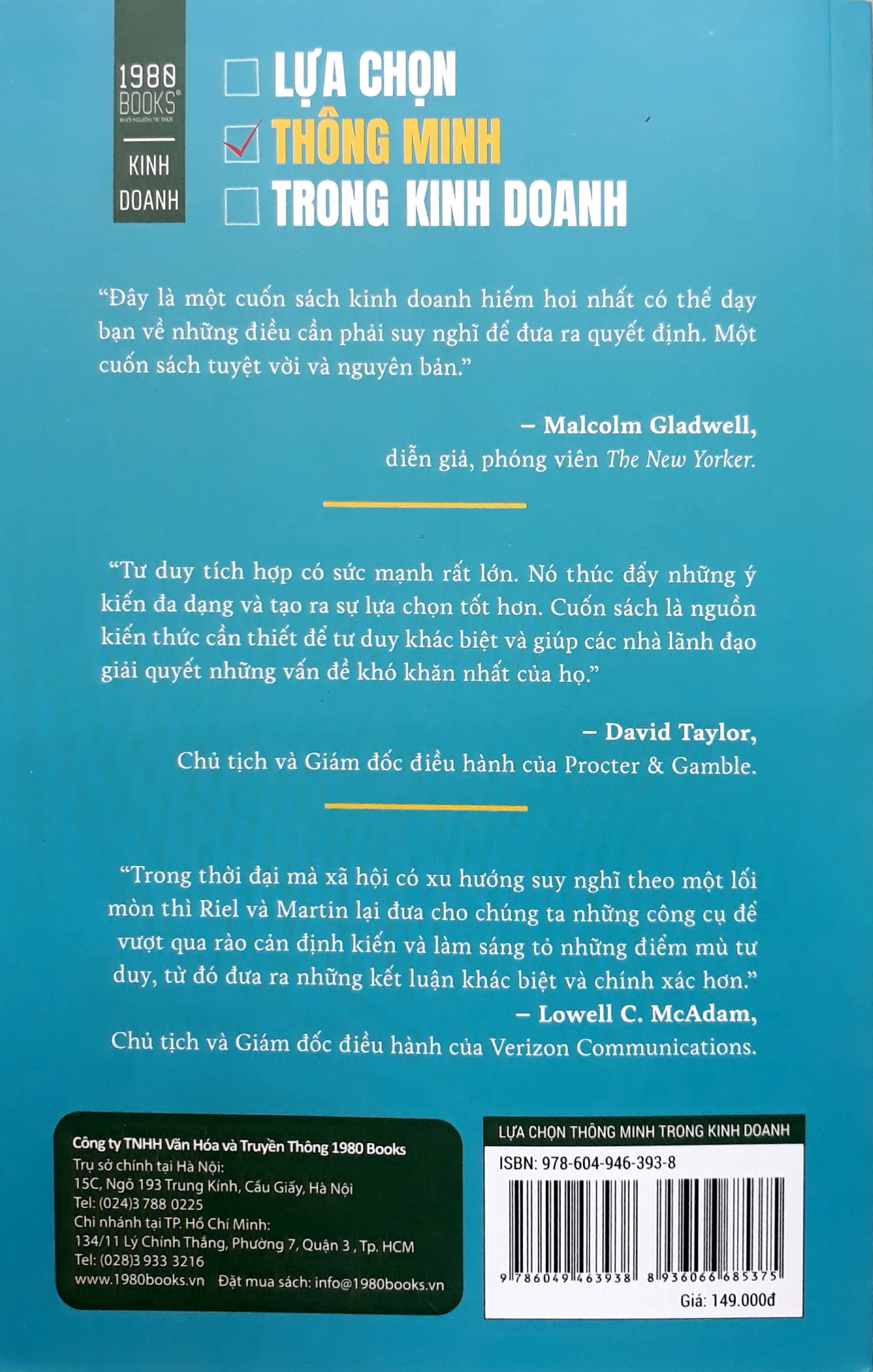 lựa chọn thông minh trong kinh doanh - Ảnh 10