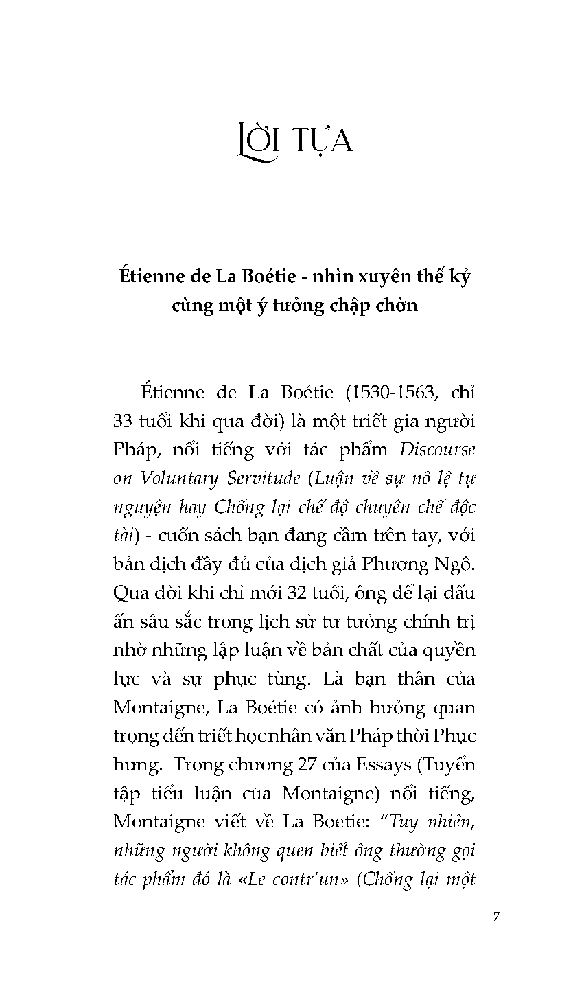 Luận Về Sự Tự Nguyện Nô Lệ Của Con Người - Ảnh 4